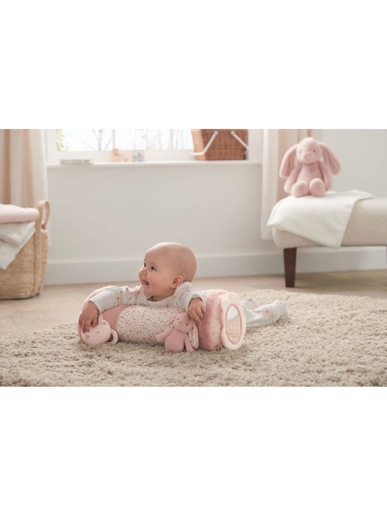 Welcome to the World Bunny Tummy Time Roll