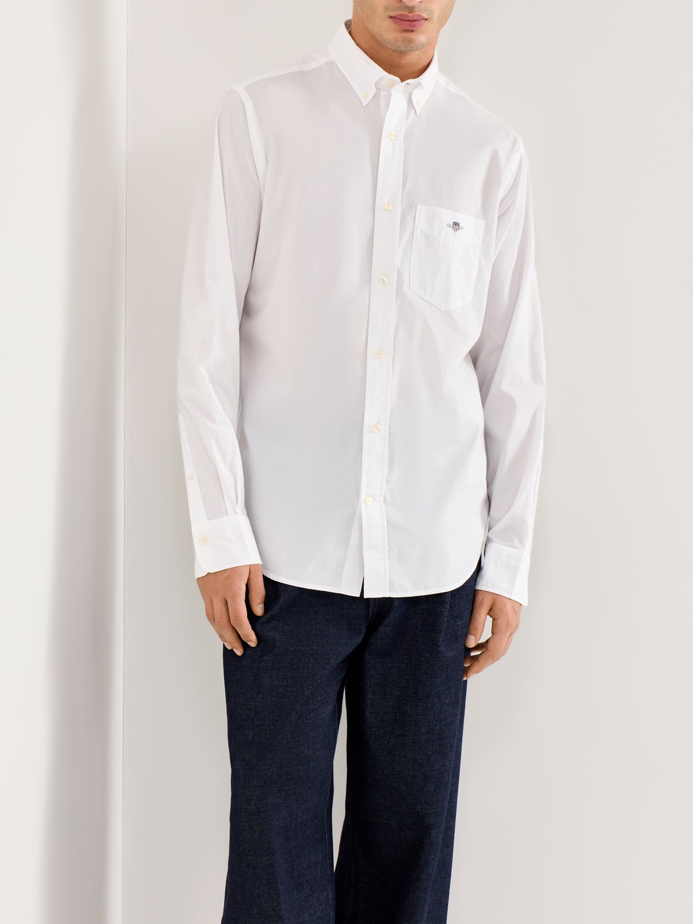 Regular Fit Poplin Shirt White