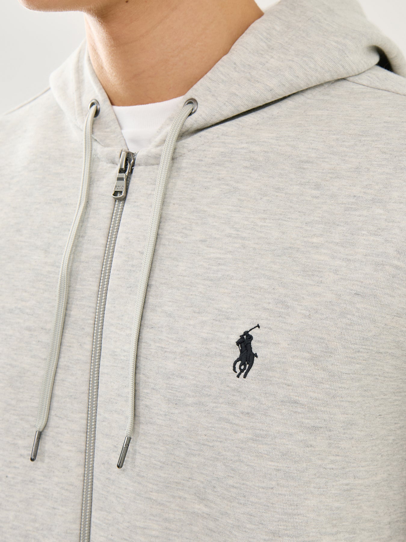 Double Knit Zip Up Hoodie Lt Sport Heather