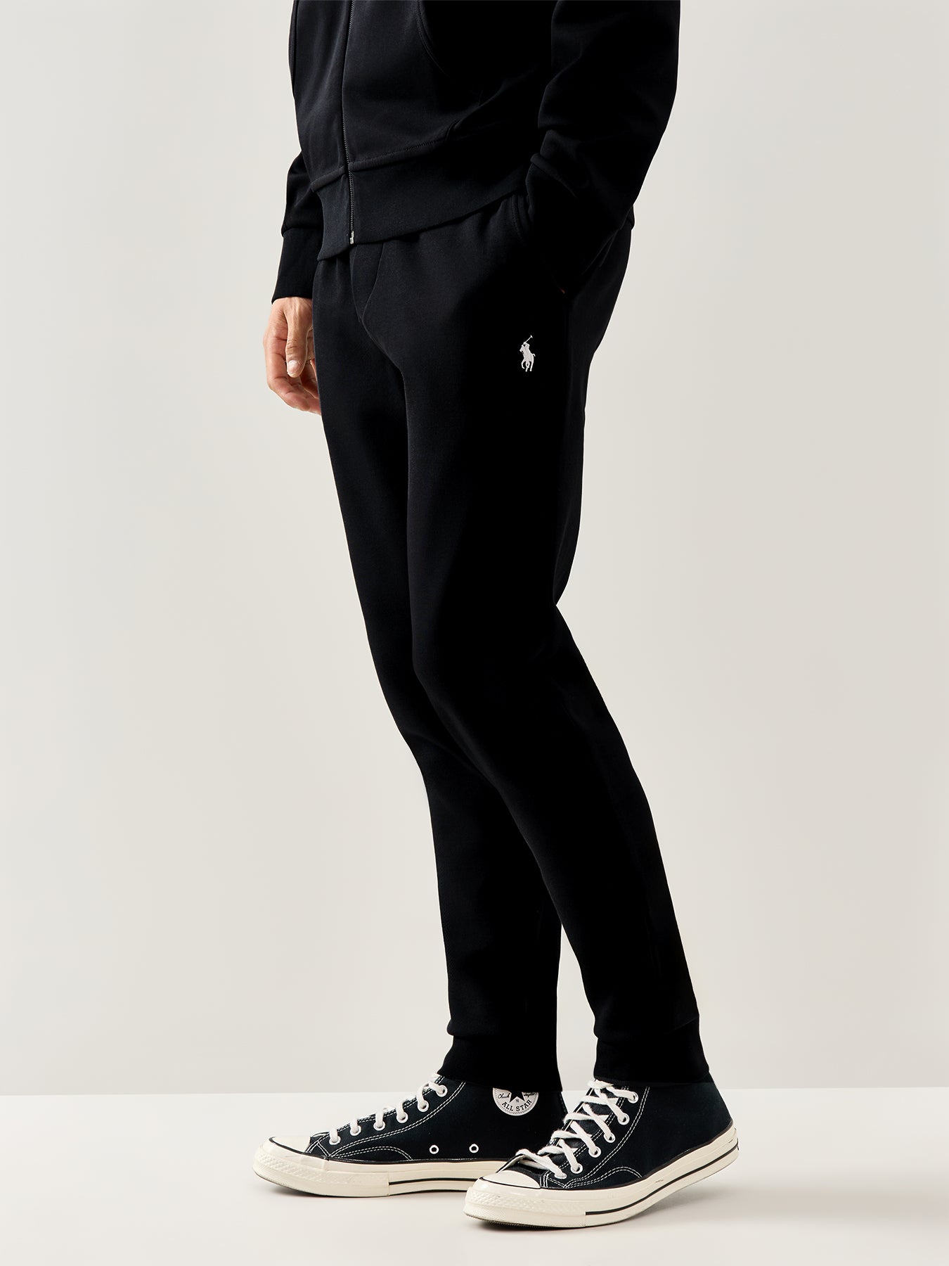 Double Knit Joggers Polo Black