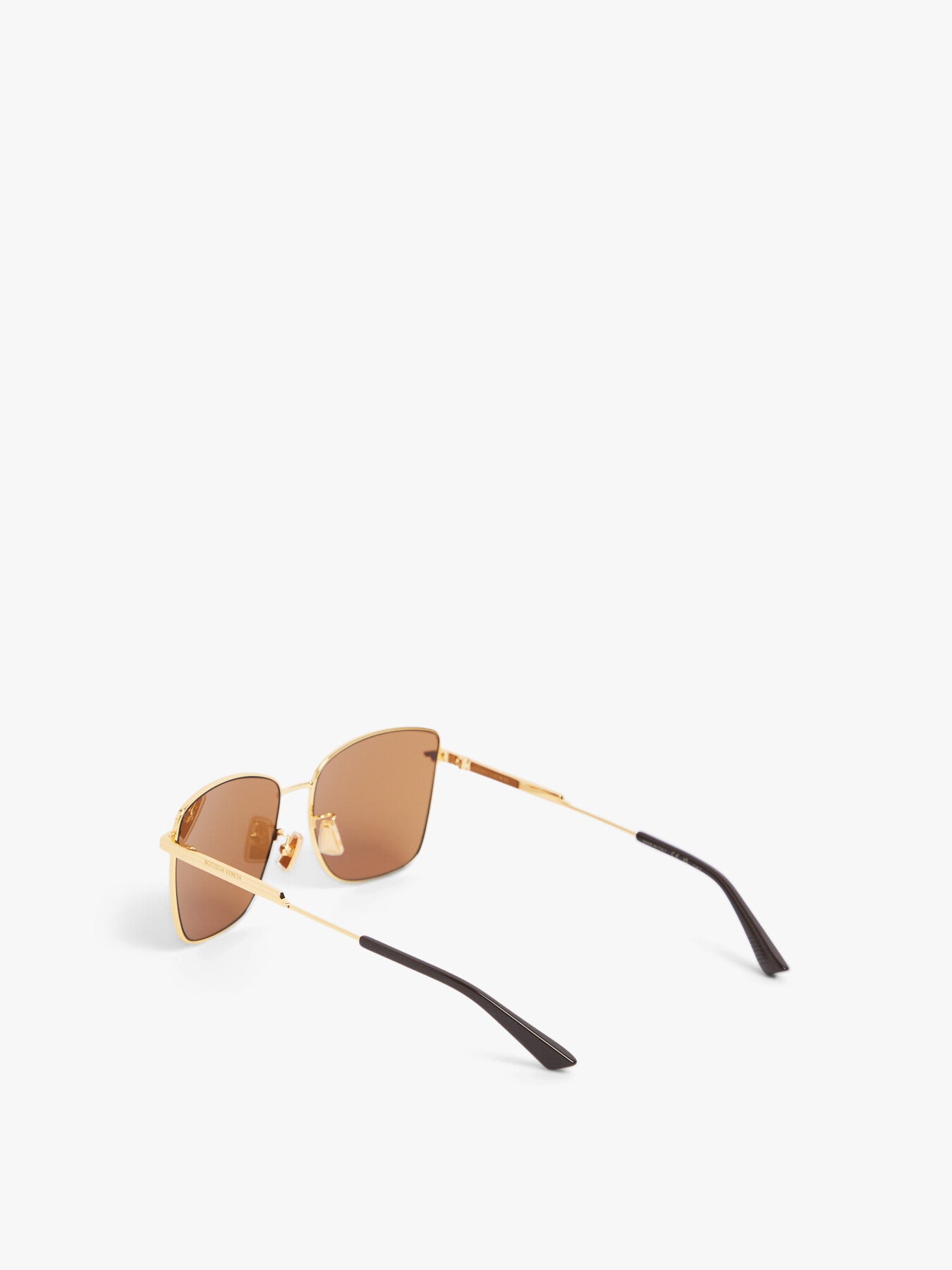 BV1237S Curved Square Metal Sunglasses