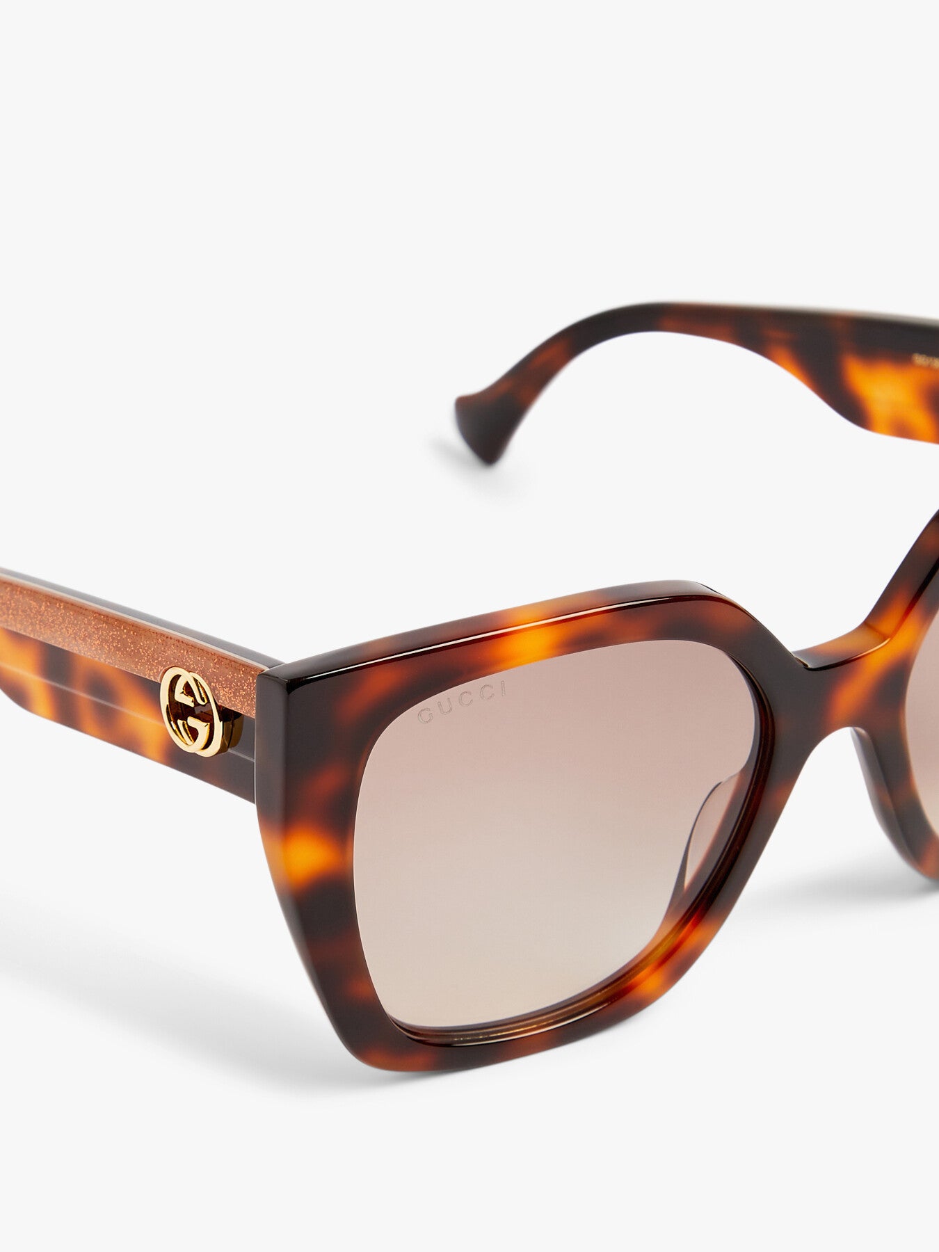 GG1300S Gucci Stripe Recycled Acetate Sunglasses