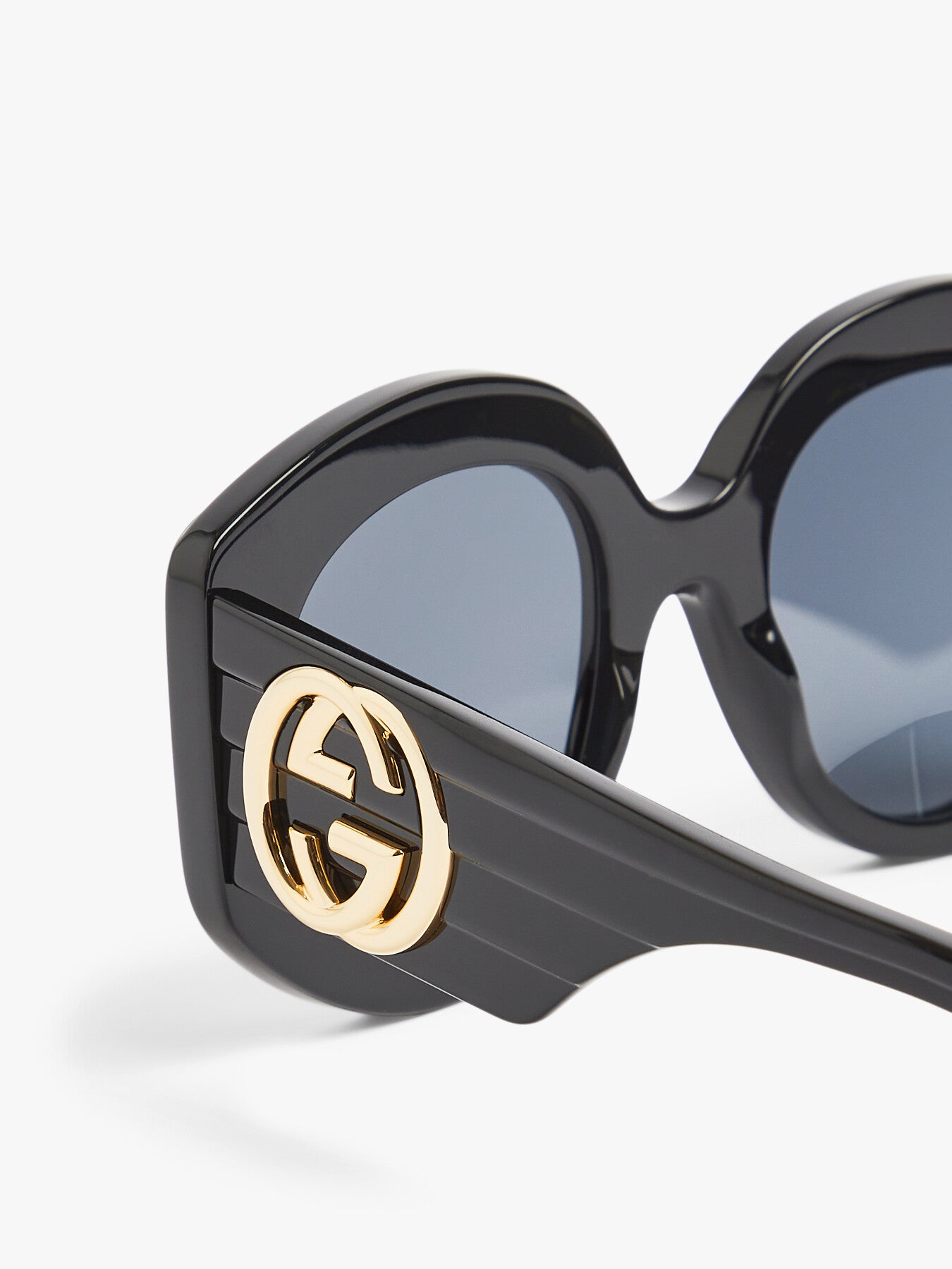 Oversized Recycled Acetate Large Logo Sunglasses