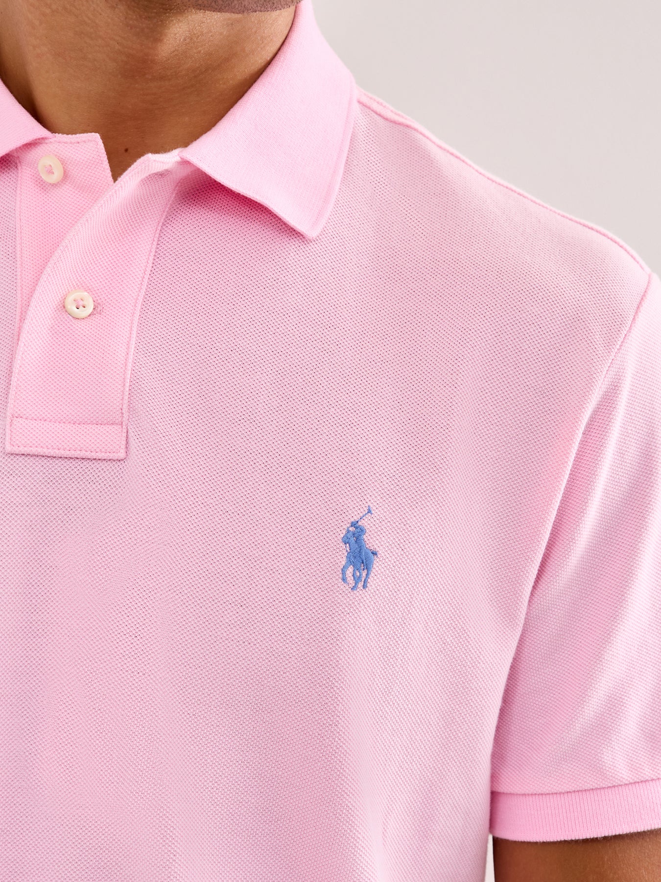 Custom Slim Fit Mesh Polo Shirt