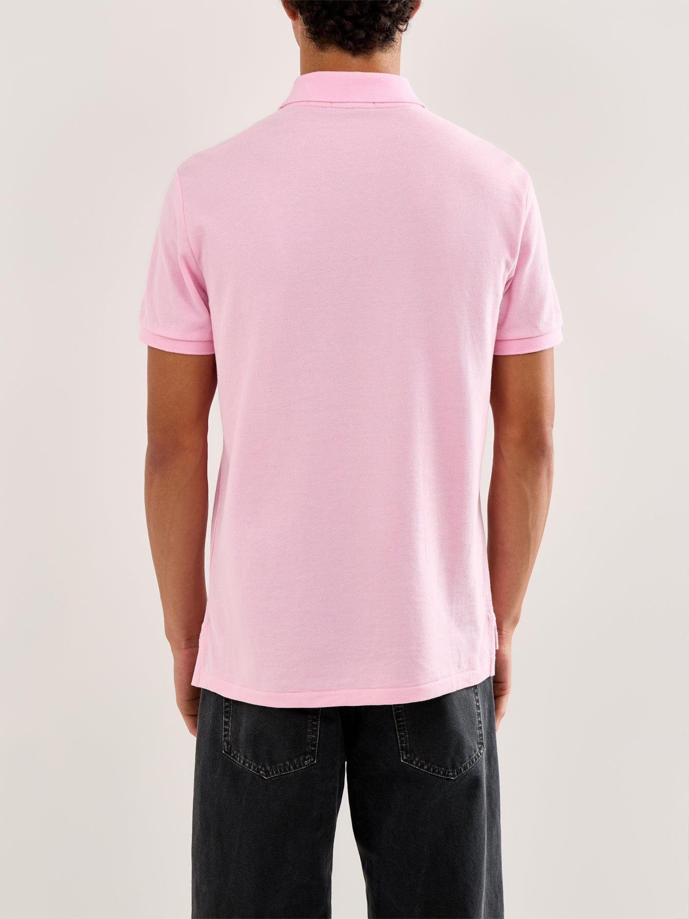 Custom Slim Fit Mesh Polo Shirt