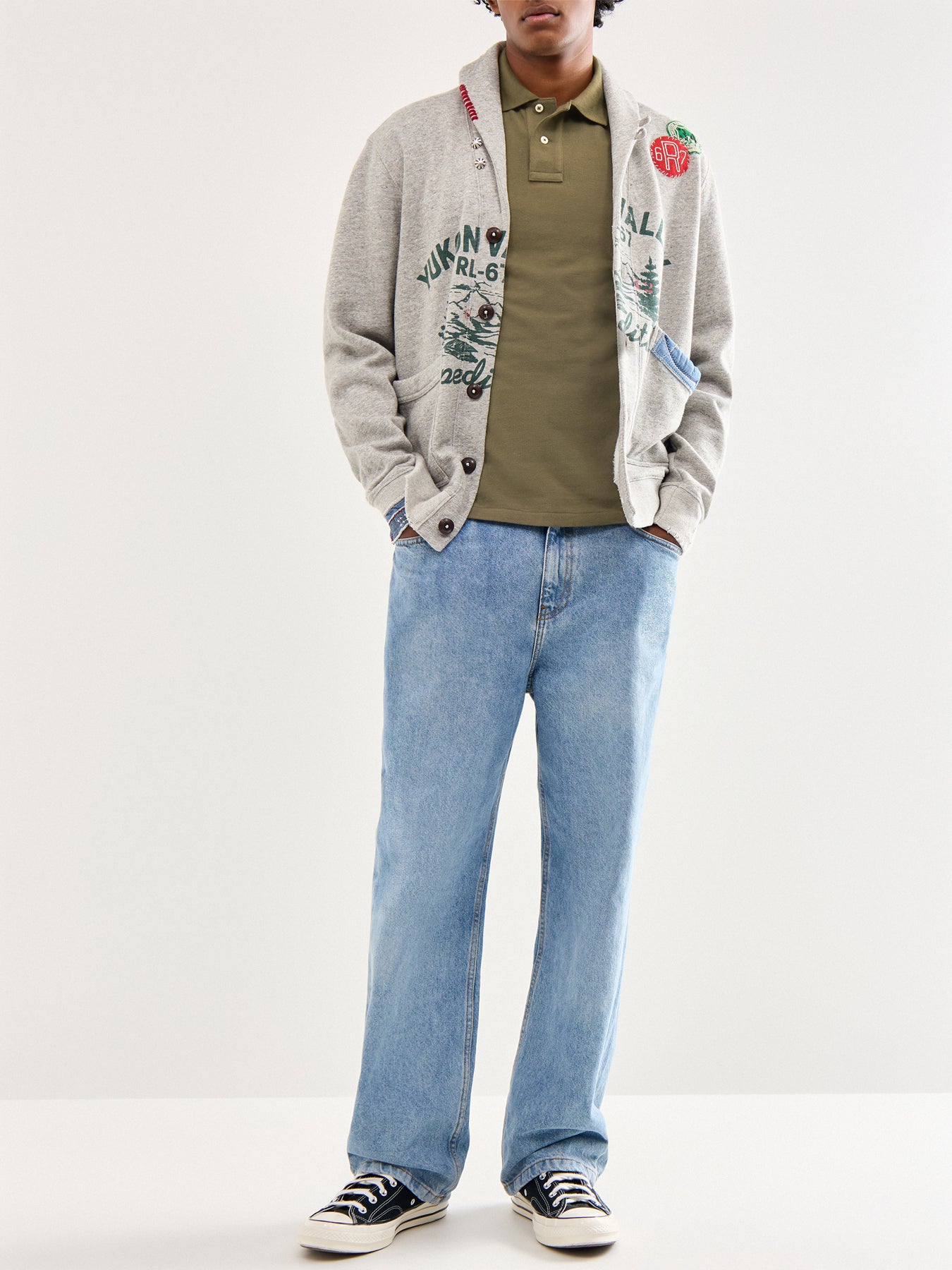 Slim Fit Polo Top Defender Green