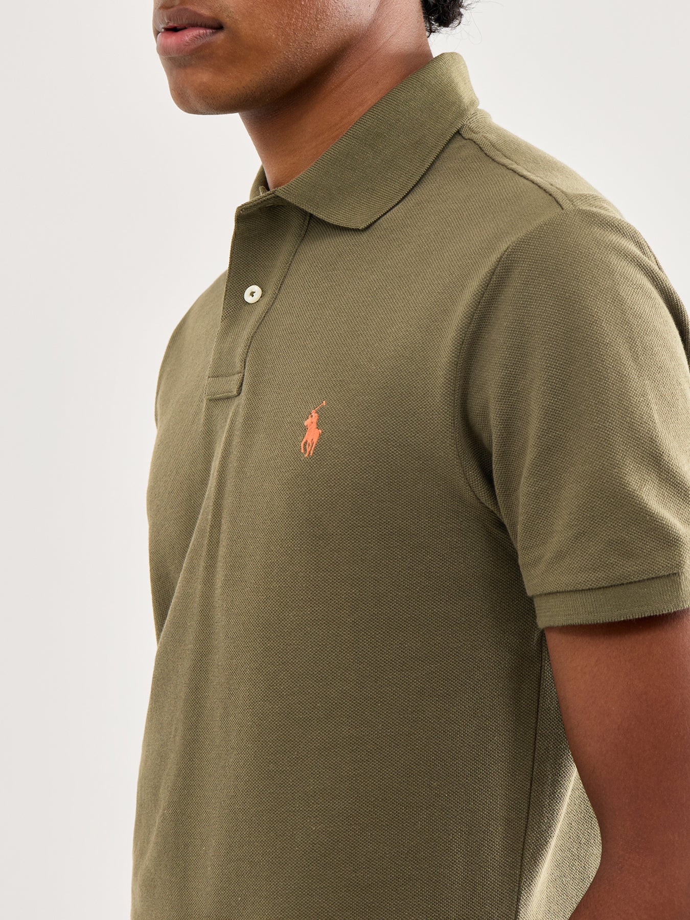 Slim Fit Polo Top Defender Green