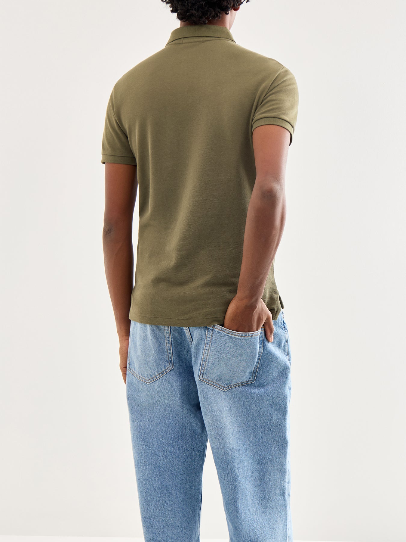 Slim Fit Polo Top Defender Green