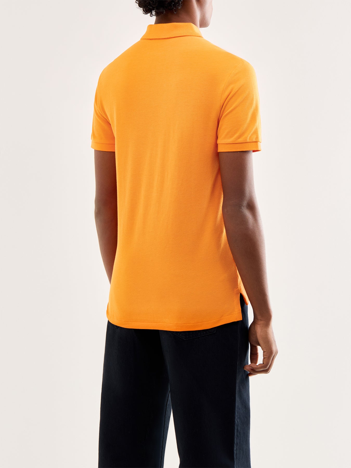 Slim Fit Polo Top Sailing Orange