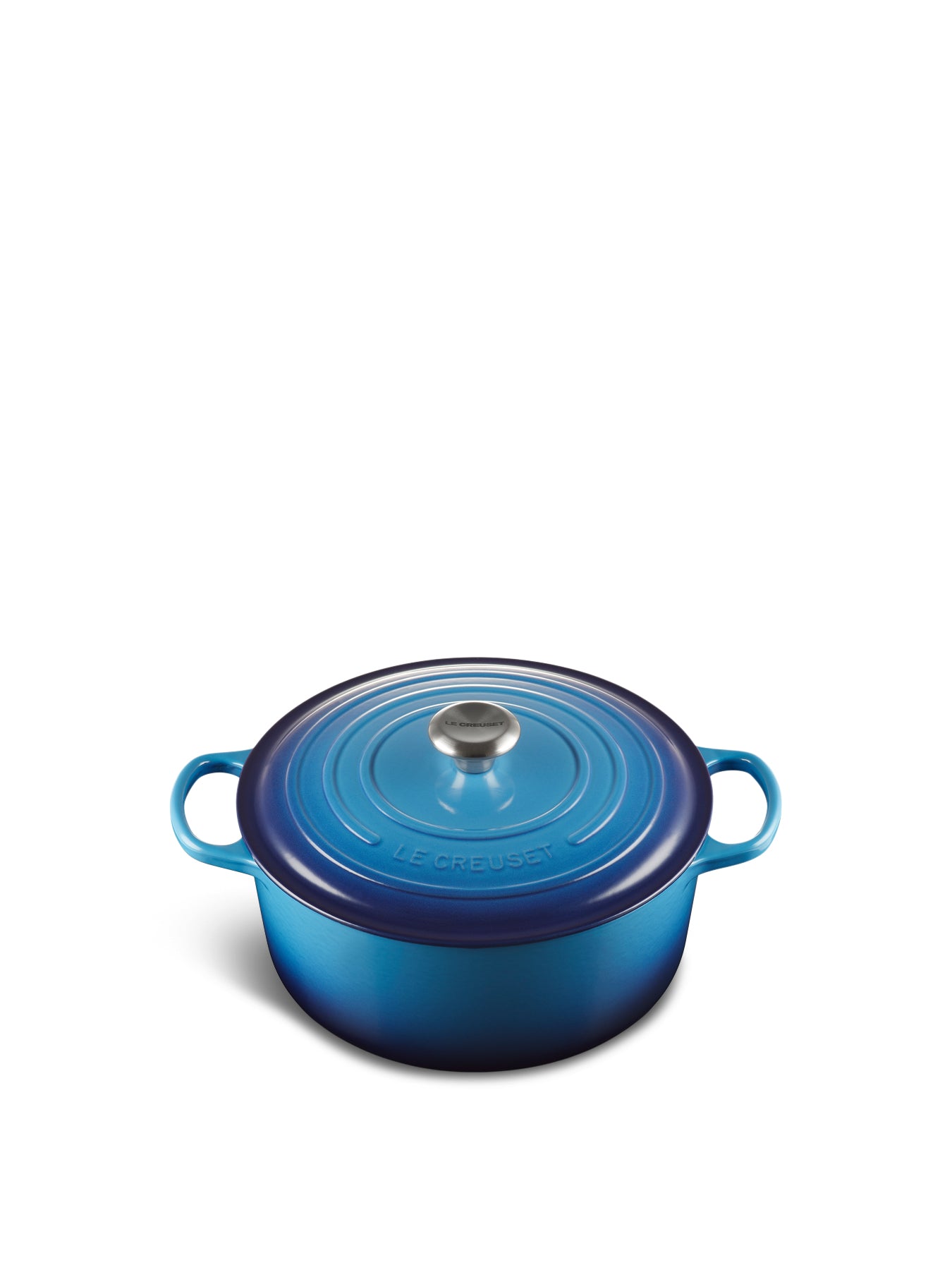 Cast Iron Round Casserole 28cm Azure Blue