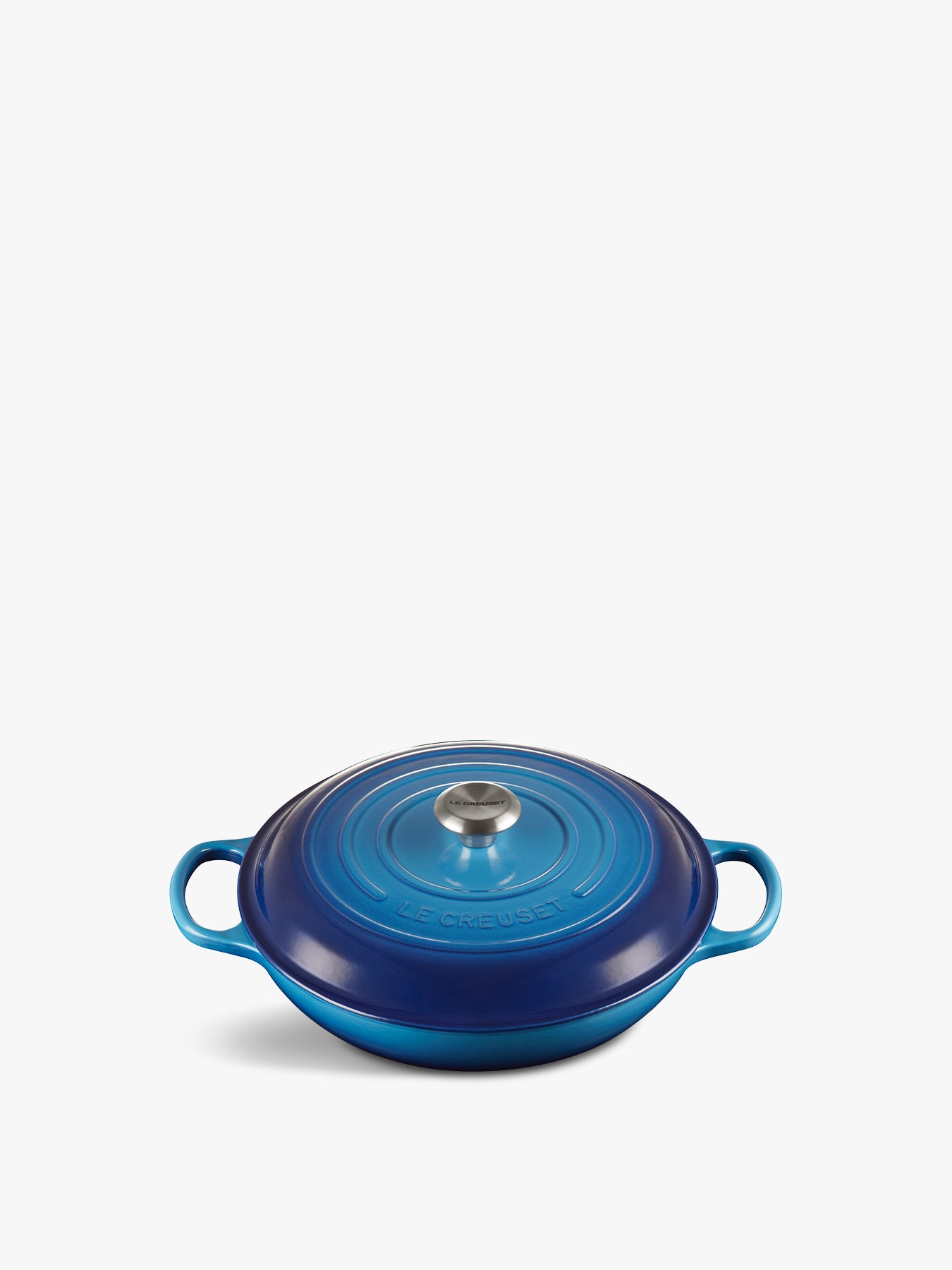 Cast Iron Shallow Casserole 30cm Azure Blue
