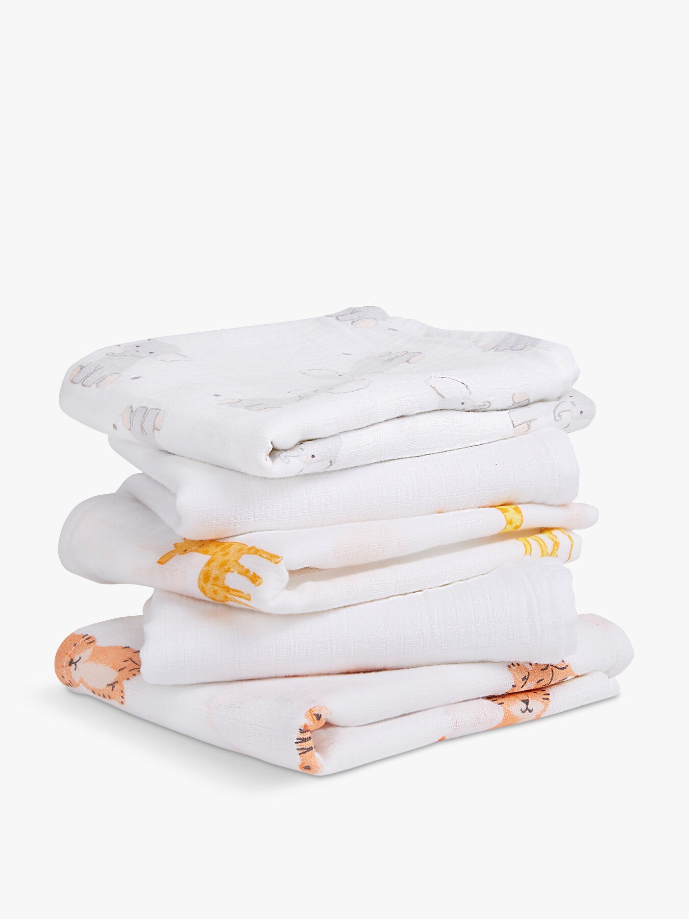 Essentials Cotton Muslin Squares 5-Pack