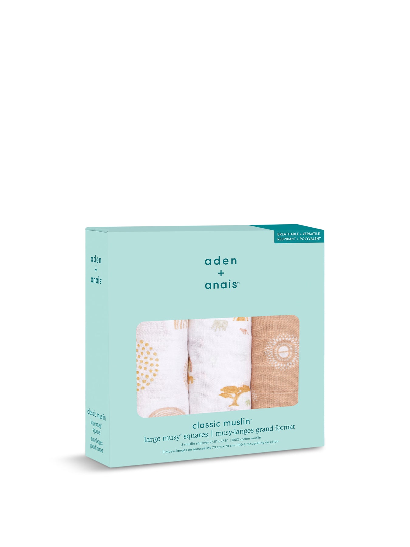 Boutique Cotton Muslin Squares 3-Pack