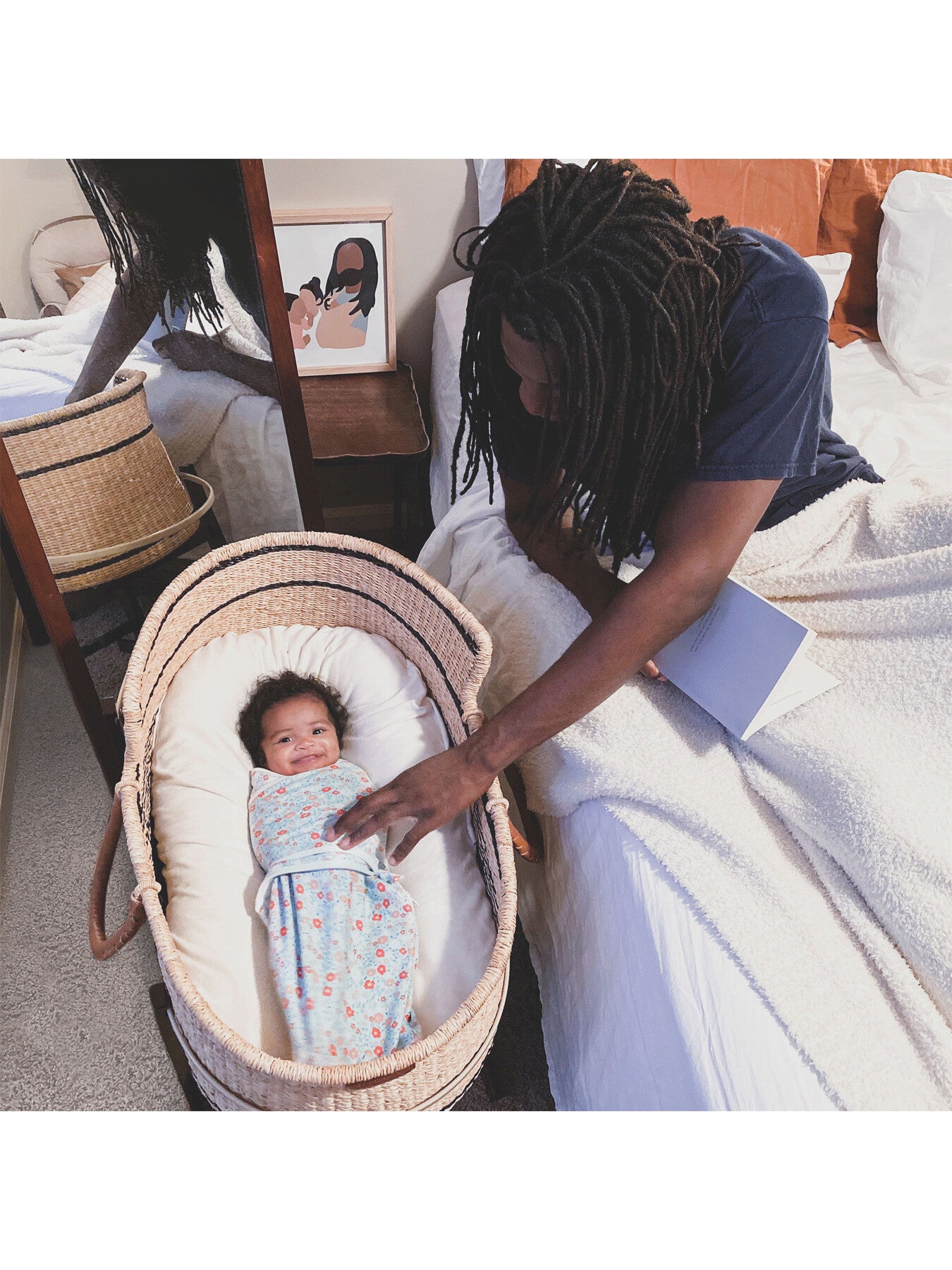 Easy swaddle wrap 1.0 TOG 3 pack fairy tale flowers 0-3months