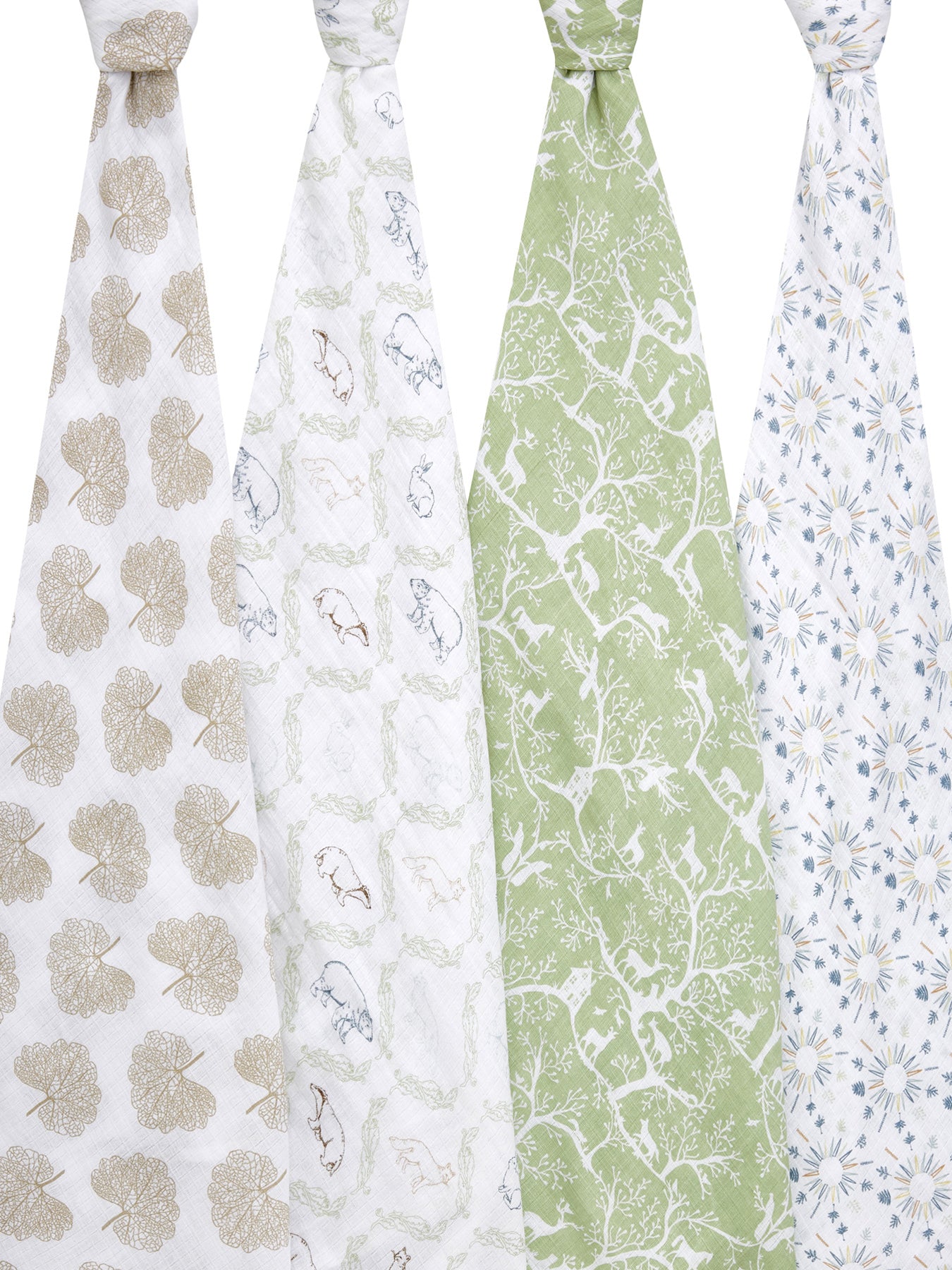 Essentials Cotton Muslin Swaddles 4-Pack