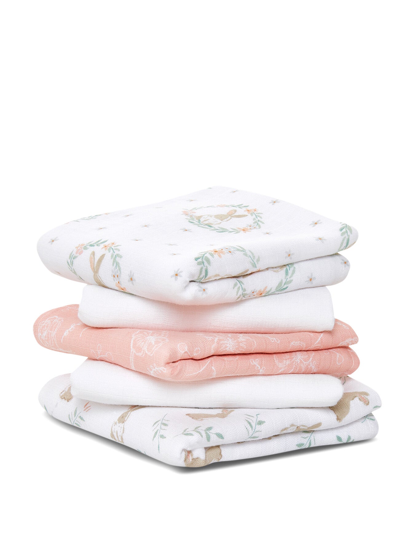 Essentials Cotton Muslin Squares 5-Pack