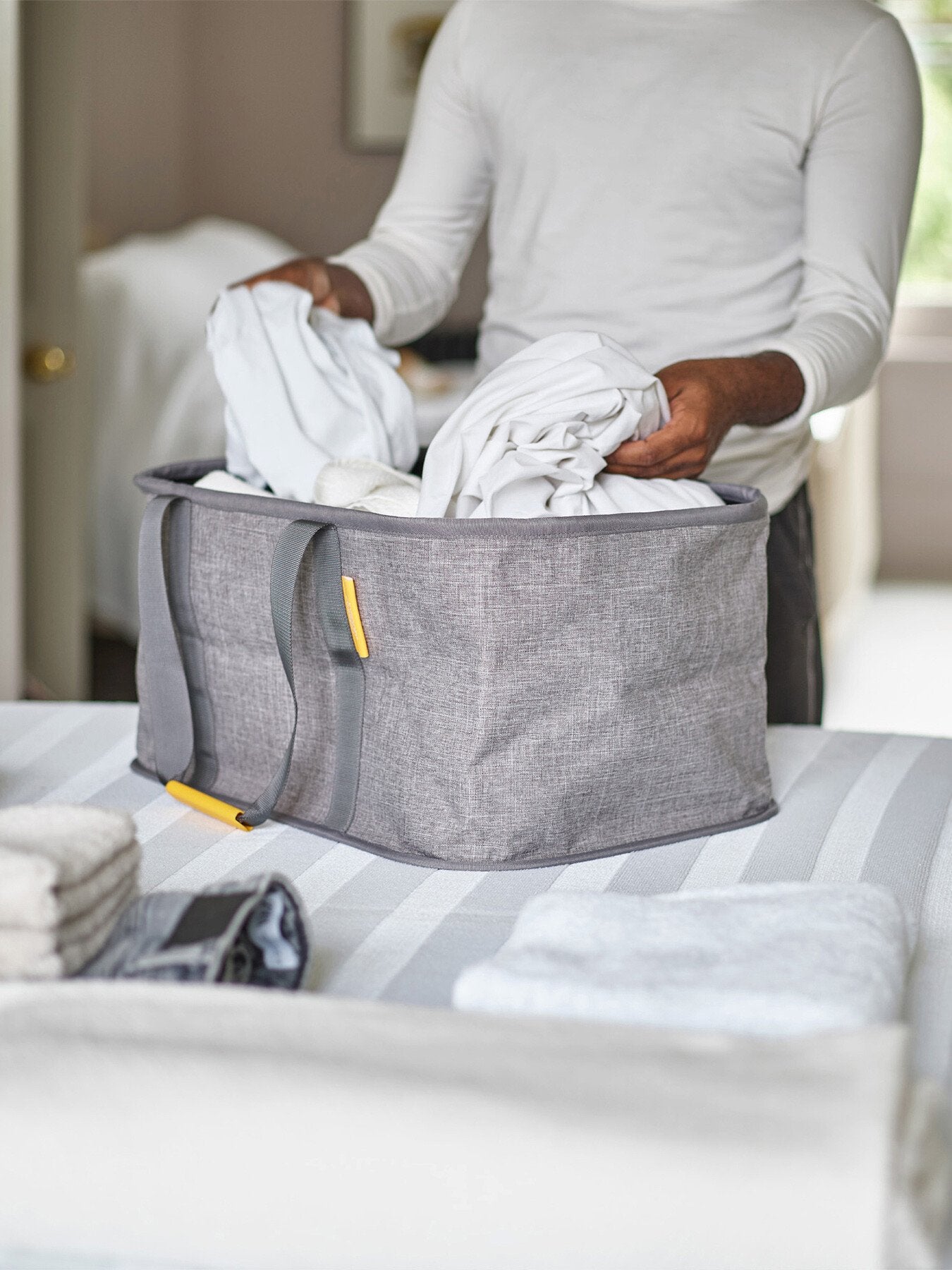 Hold All Collapsible Laundry Basket 35L