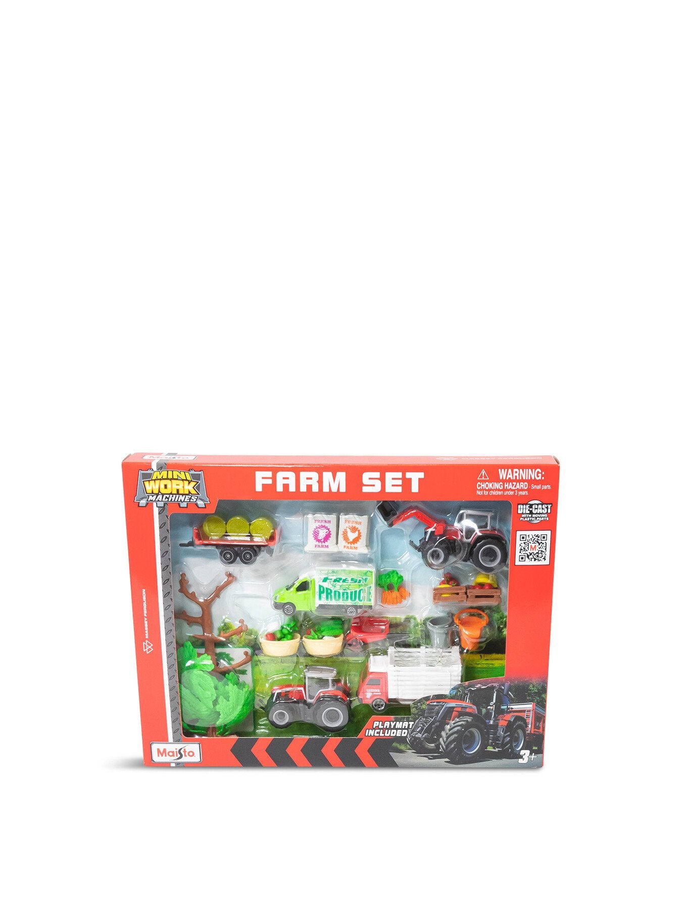 Mini Working Machines - Super Farm Set Massey Ferguson
