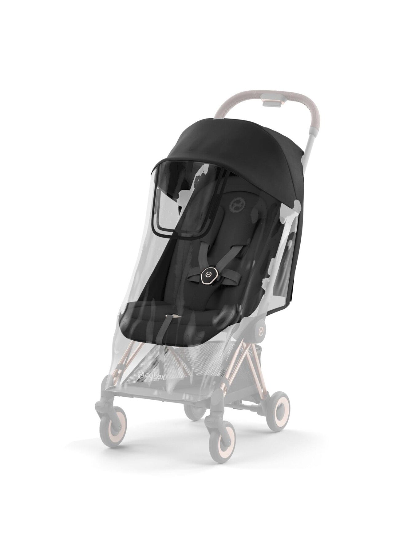 Cybex Coya Compact Stroller - Matt Black Frame Leaf Green