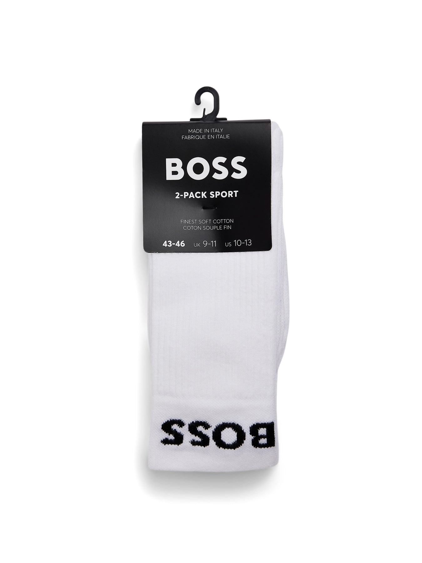Sport Logo Socks 2 Pack White
