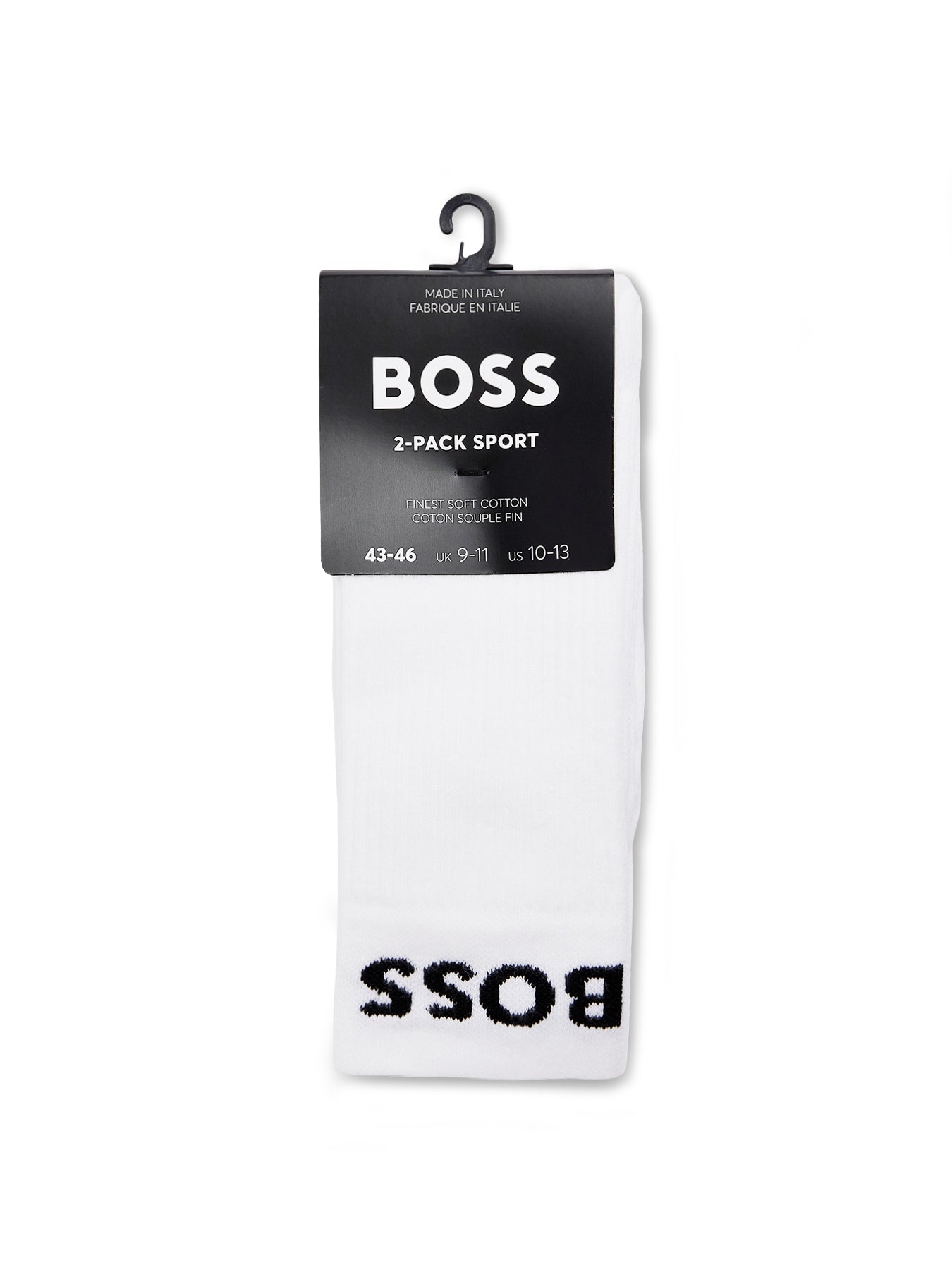 Sport Logo Socks 2 Pack White