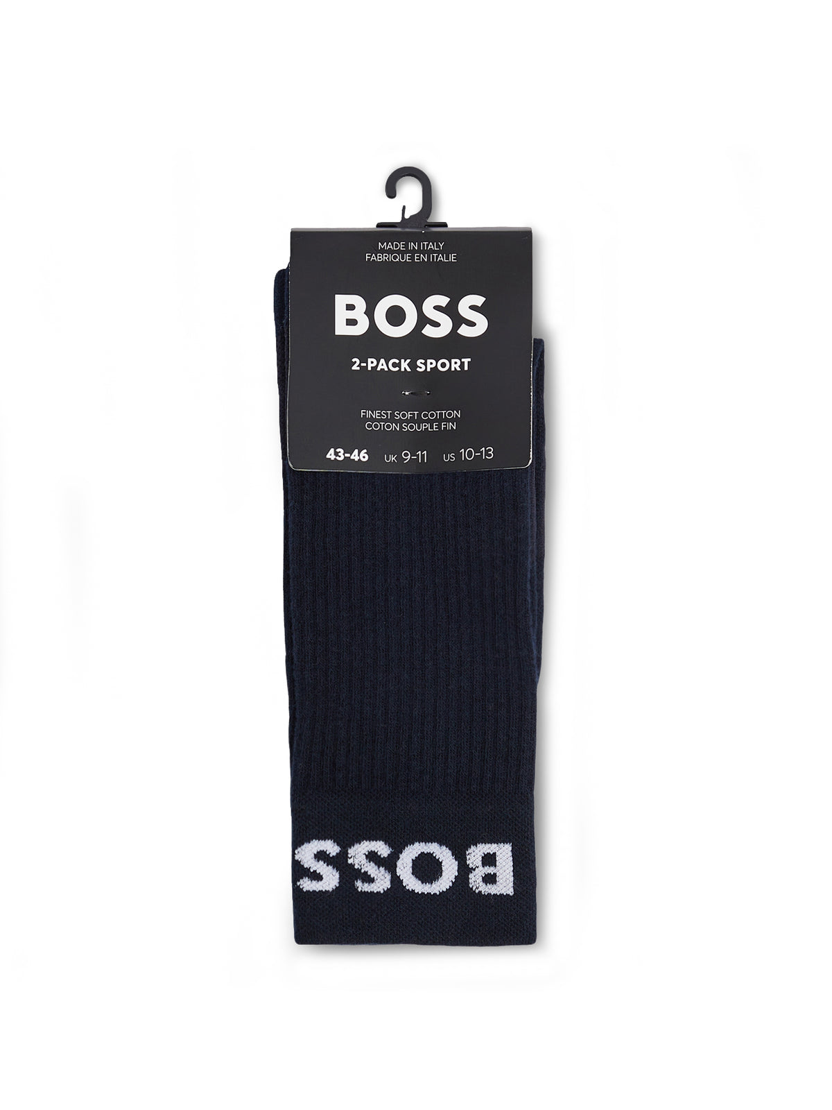 Sport Logo Socks 2 Pack Navy