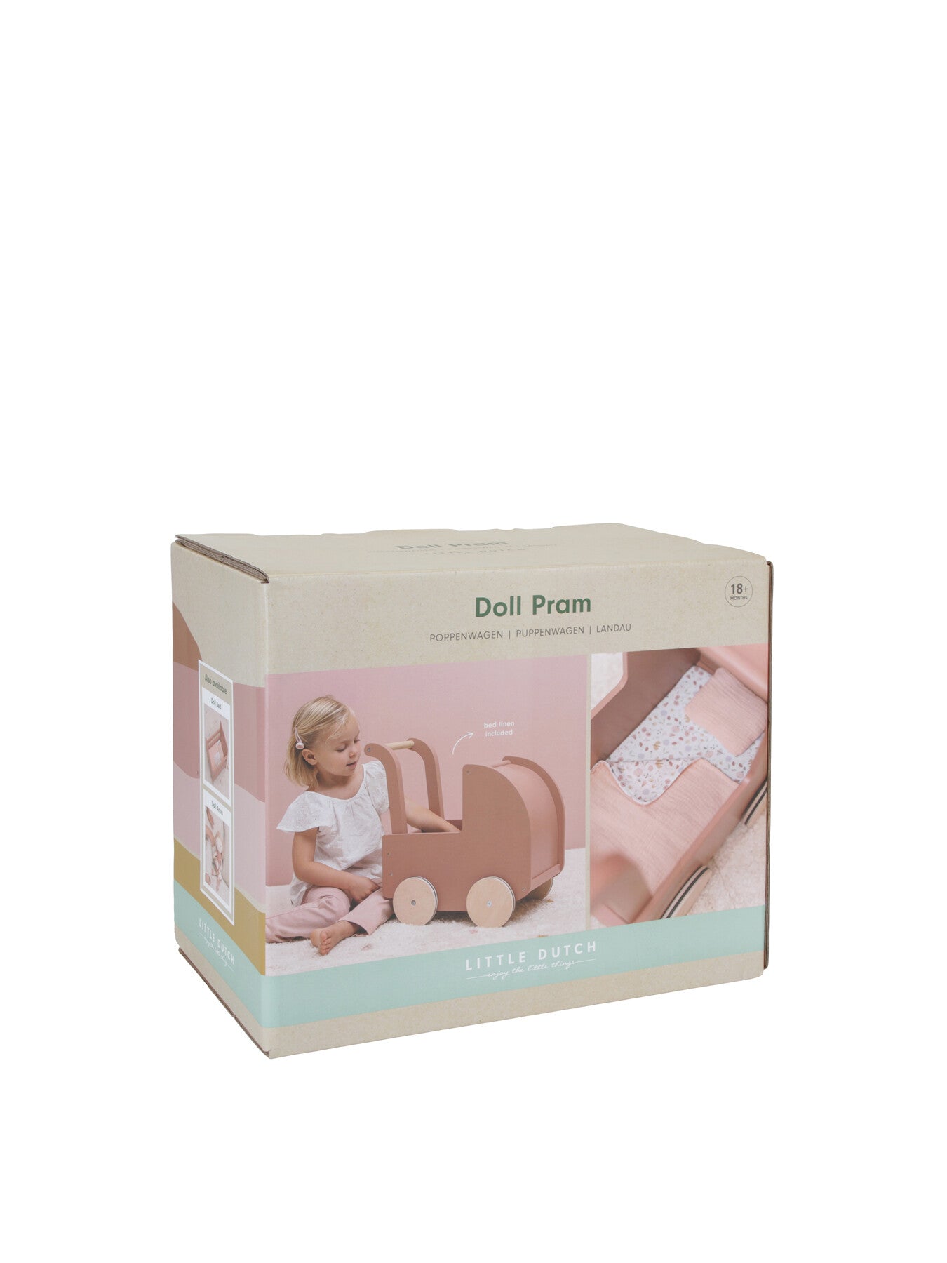 Wooden Dolls Pram