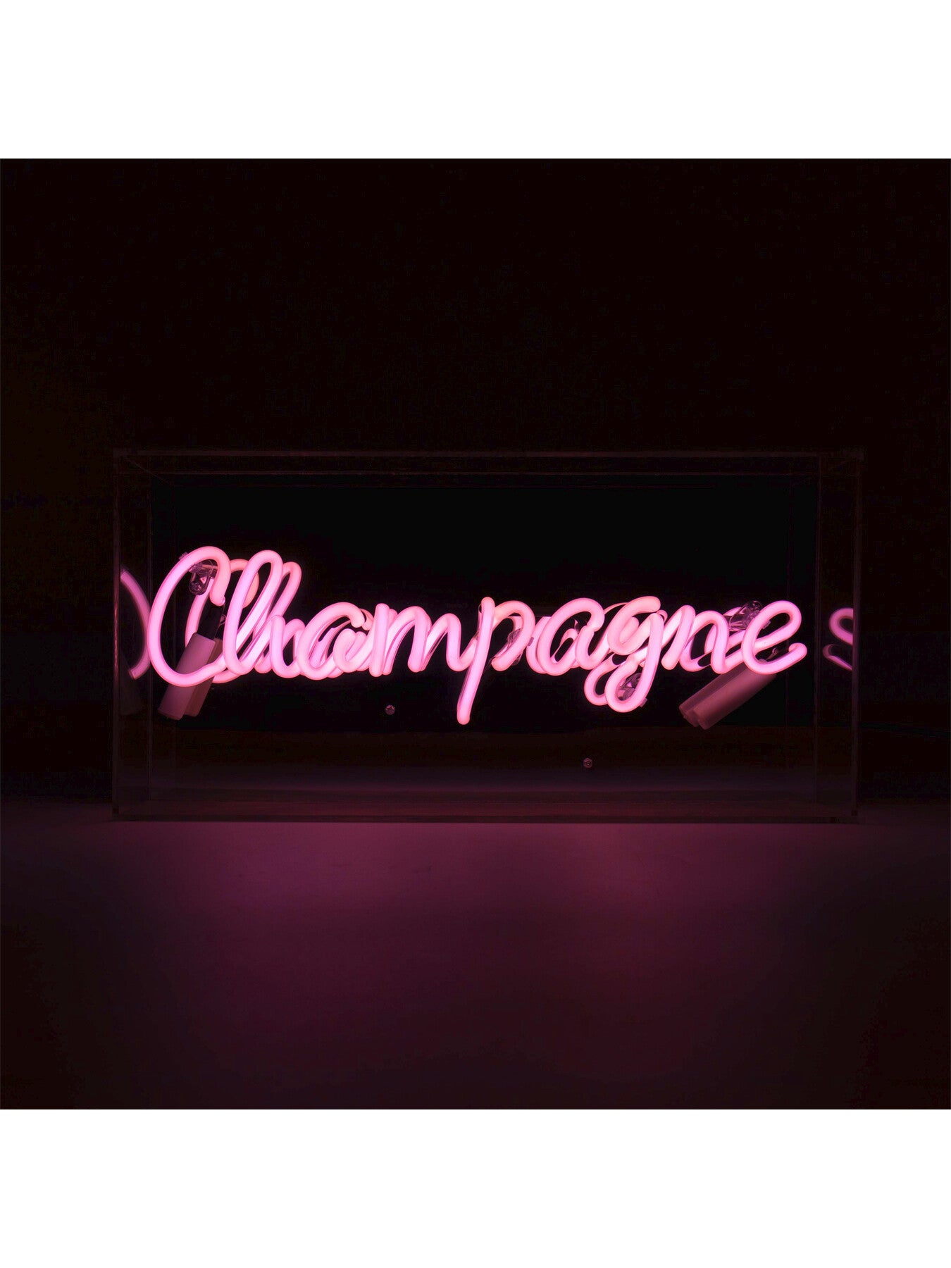 Acrylic Box Neon - Champagne