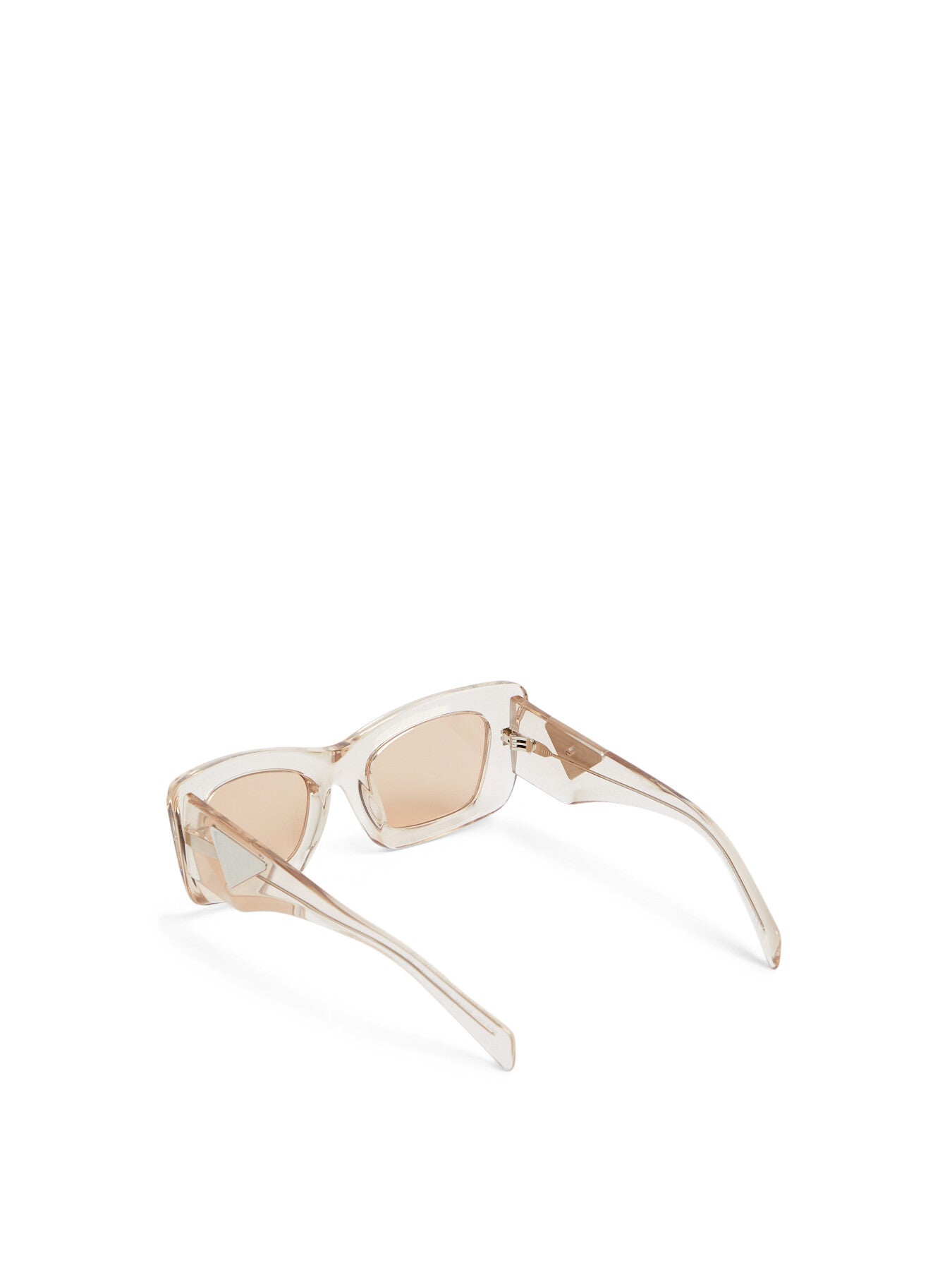 PR 13ZS Rectangular Geometric Acetate Sunglasses