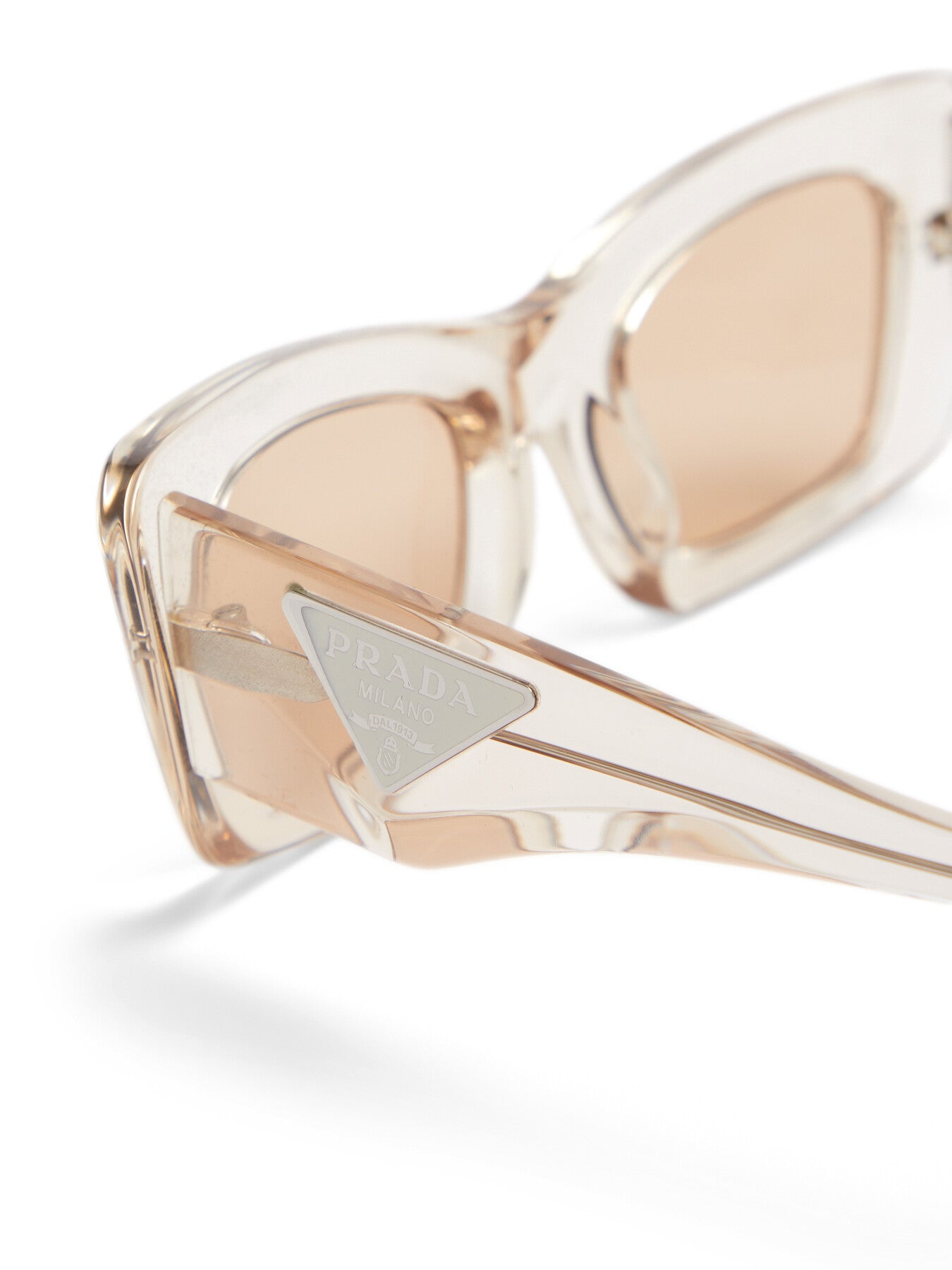 PR 13ZS Rectangular Geometric Acetate Sunglasses