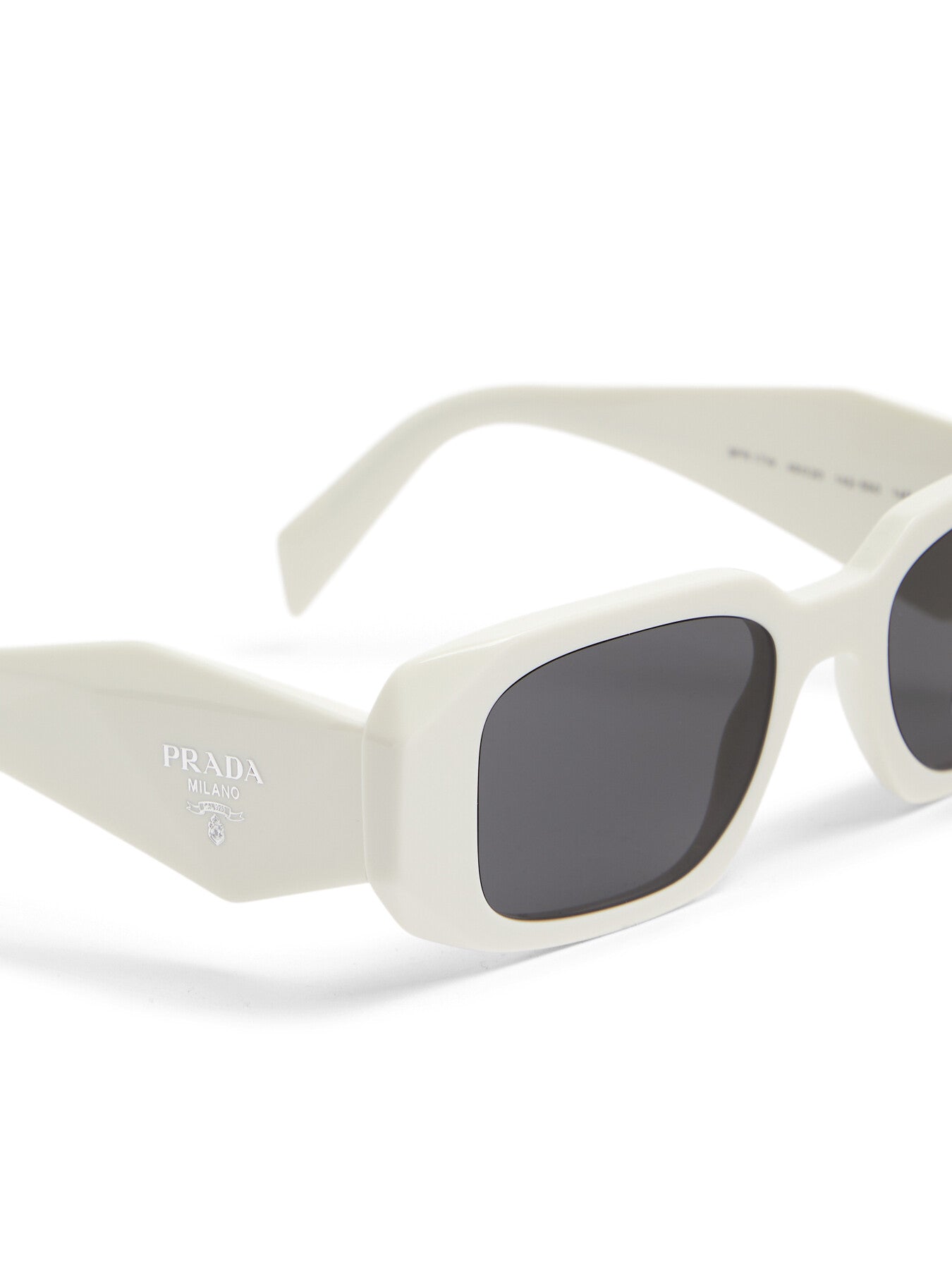 PR 17WS Slim Acetate Geometric Arm Sunglasses