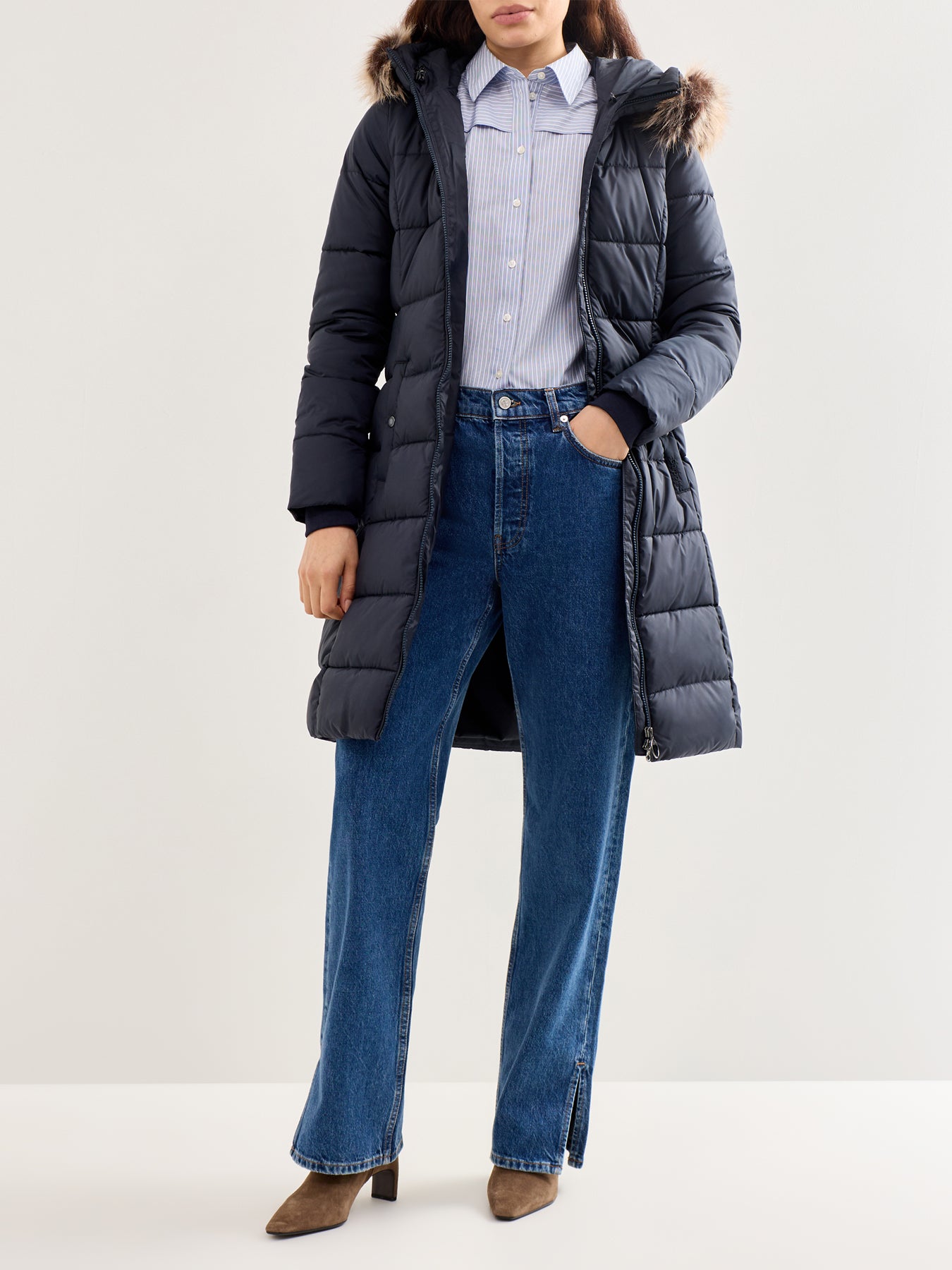 Rosoman Quilted Jacket Navy