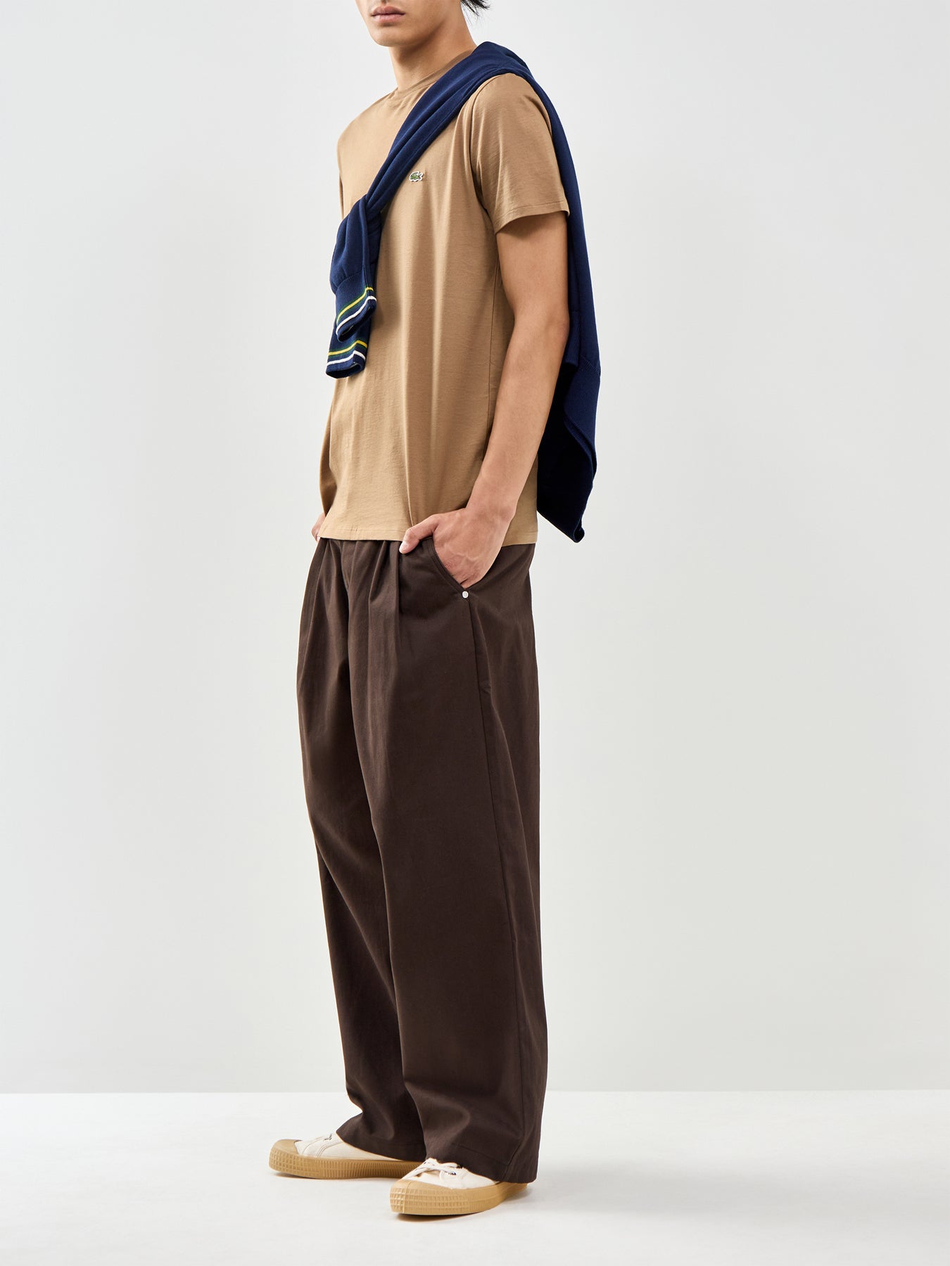 Pima Cotton T-Shirt Beige