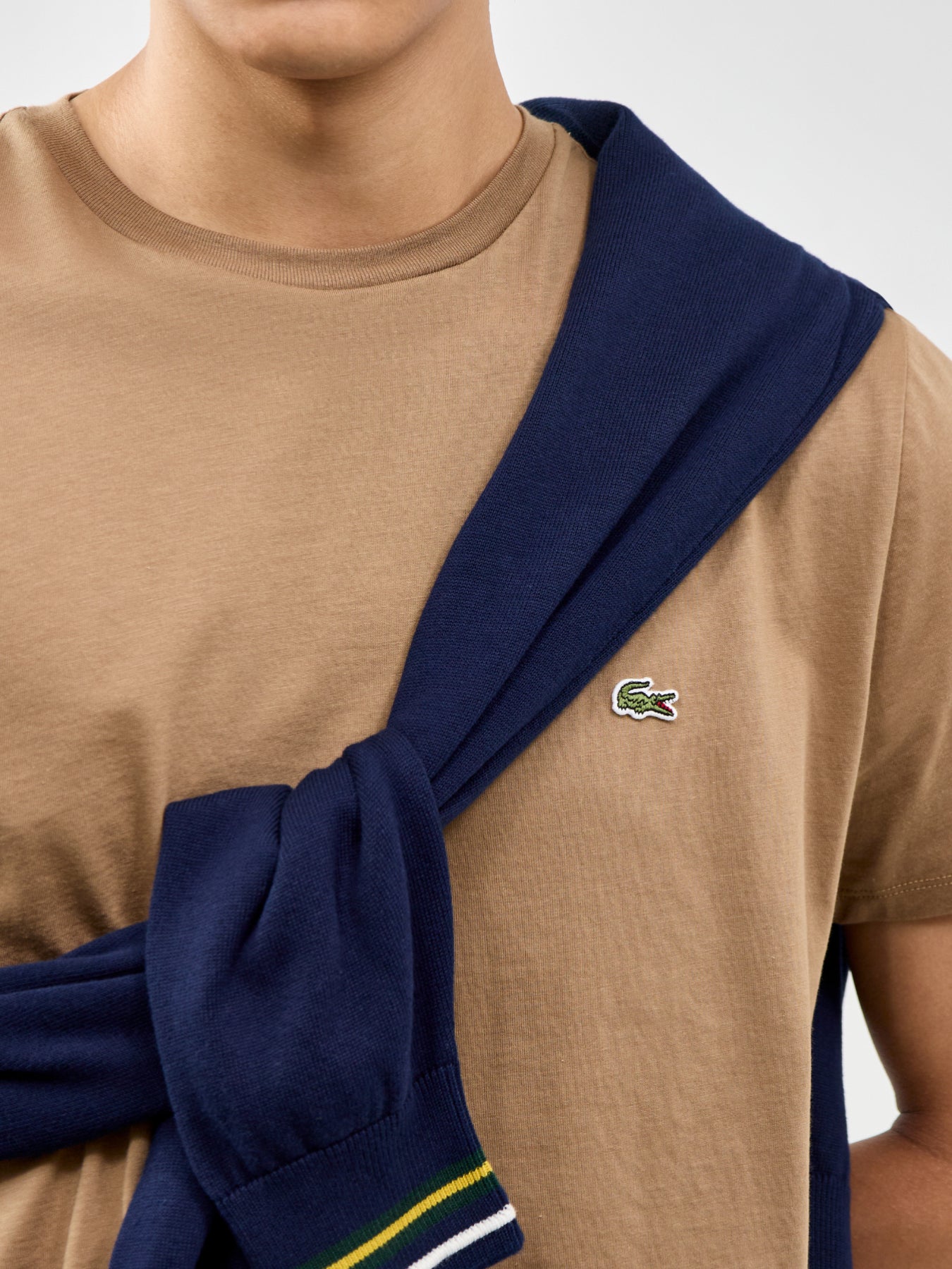 Pima Cotton T-Shirt Beige
