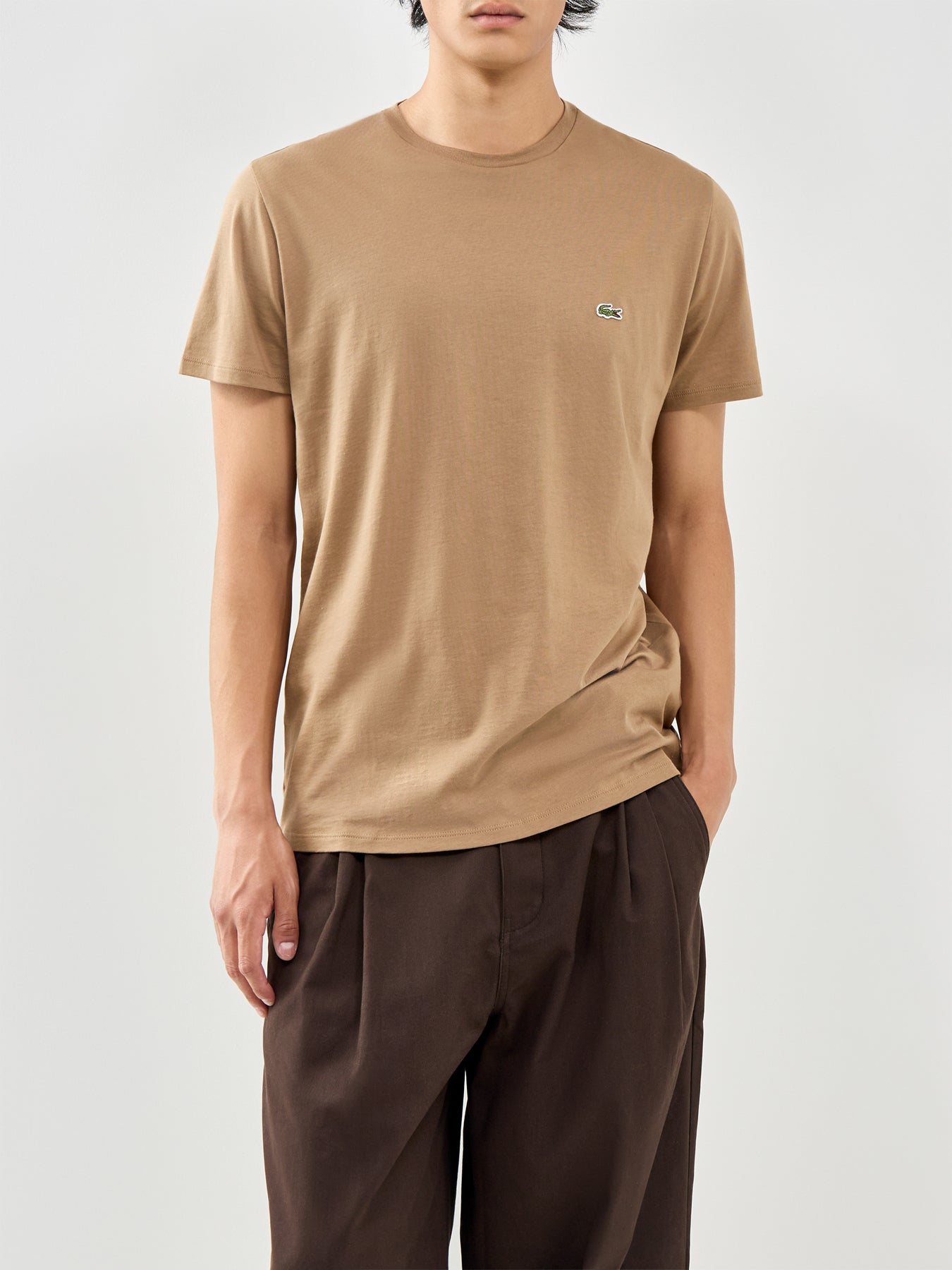 Pima Cotton T-Shirt Beige
