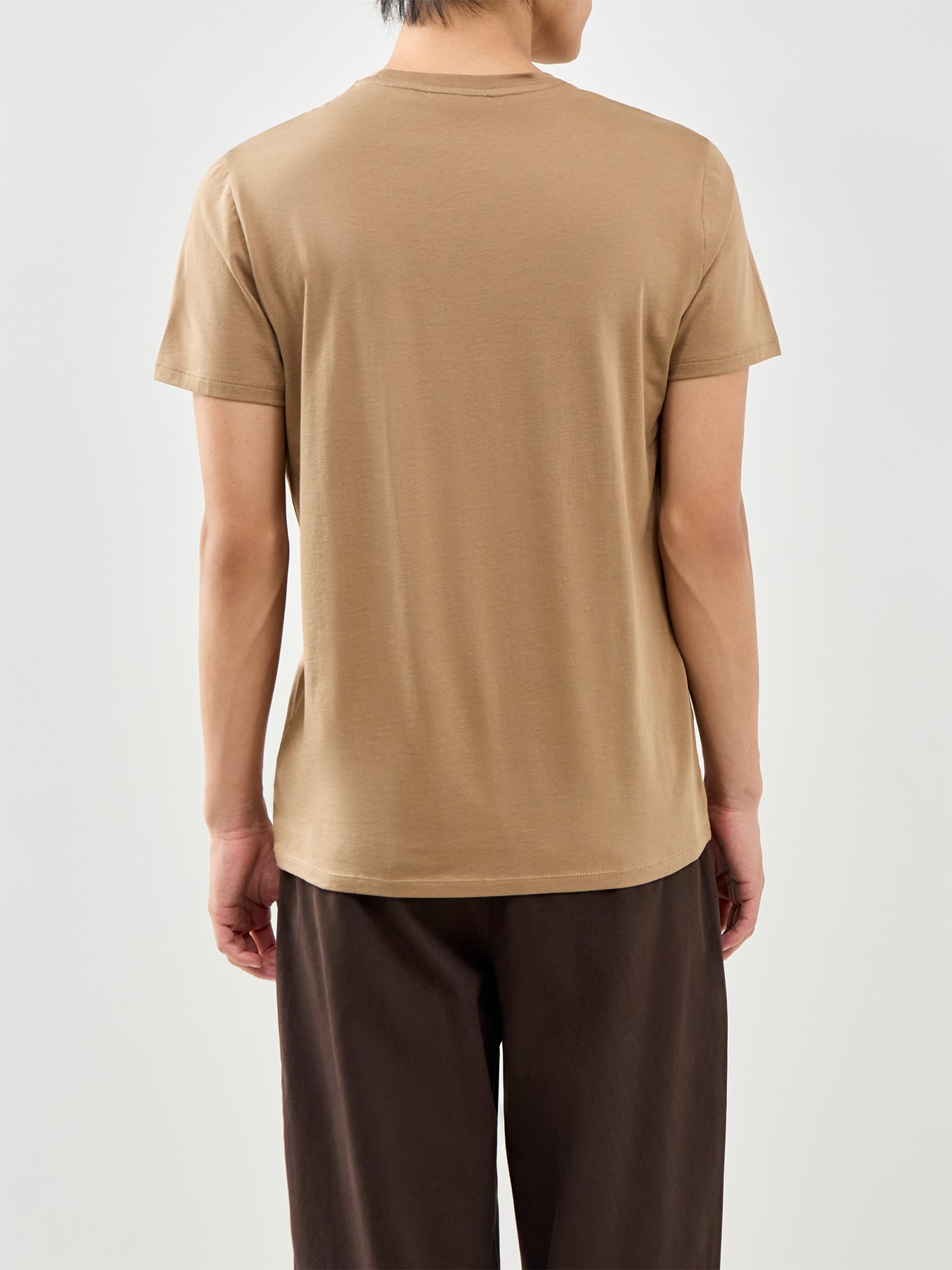 Pima Cotton T-Shirt Beige