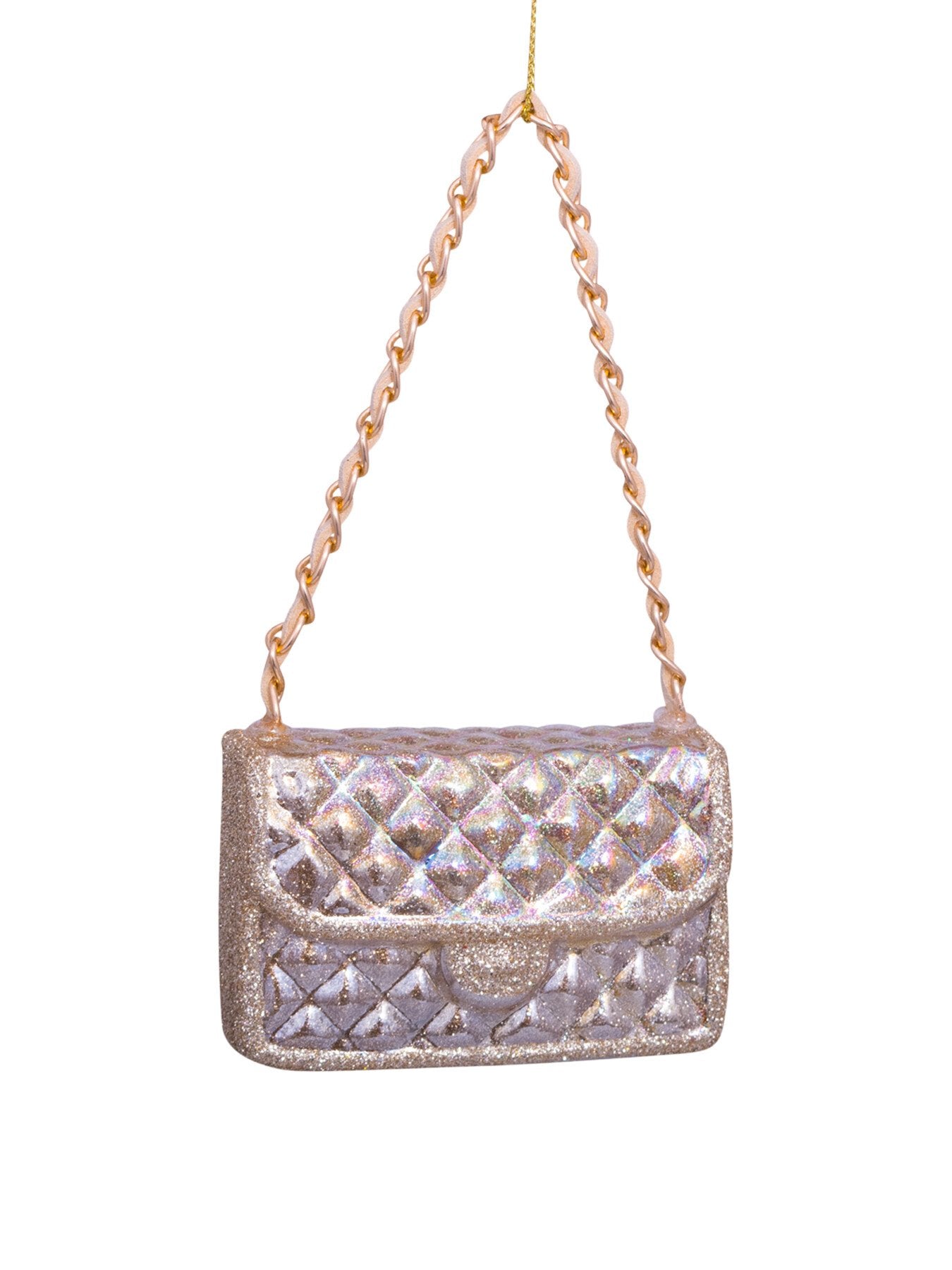 Shimmer Fashion Bag Bauble Gold