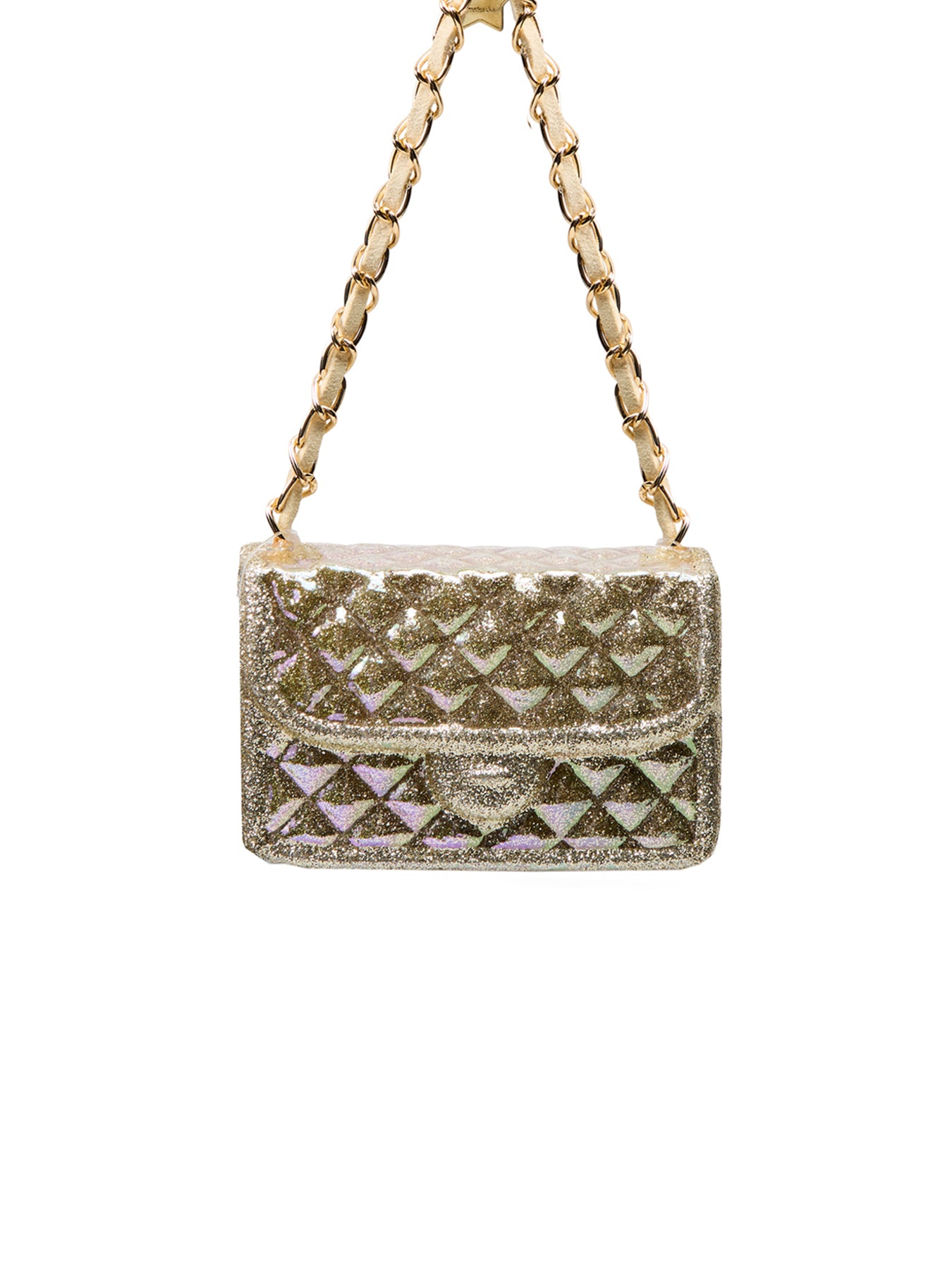 Shimmer Fashion Bag Bauble Gold