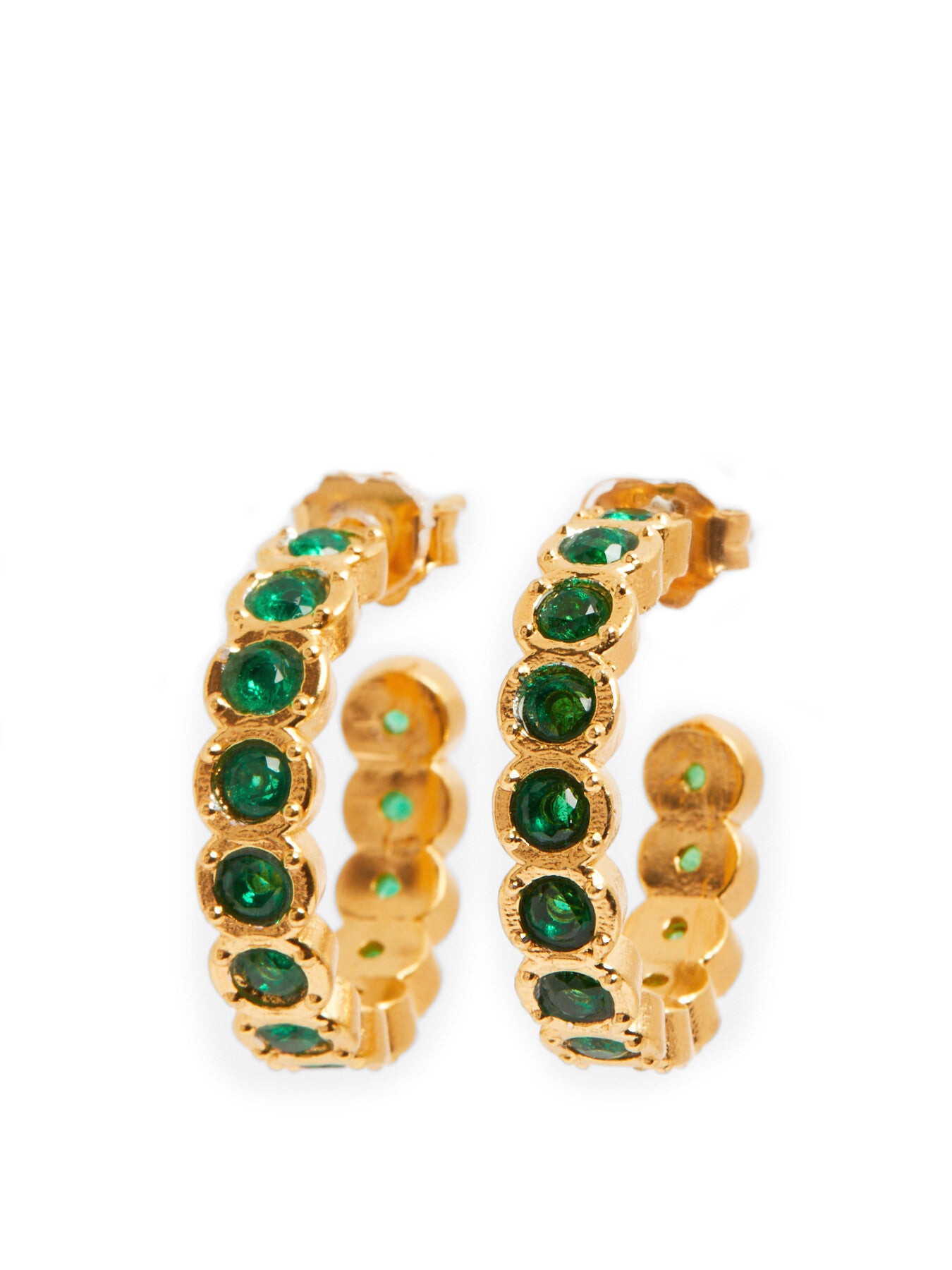 Green Etruria Mini Hoops