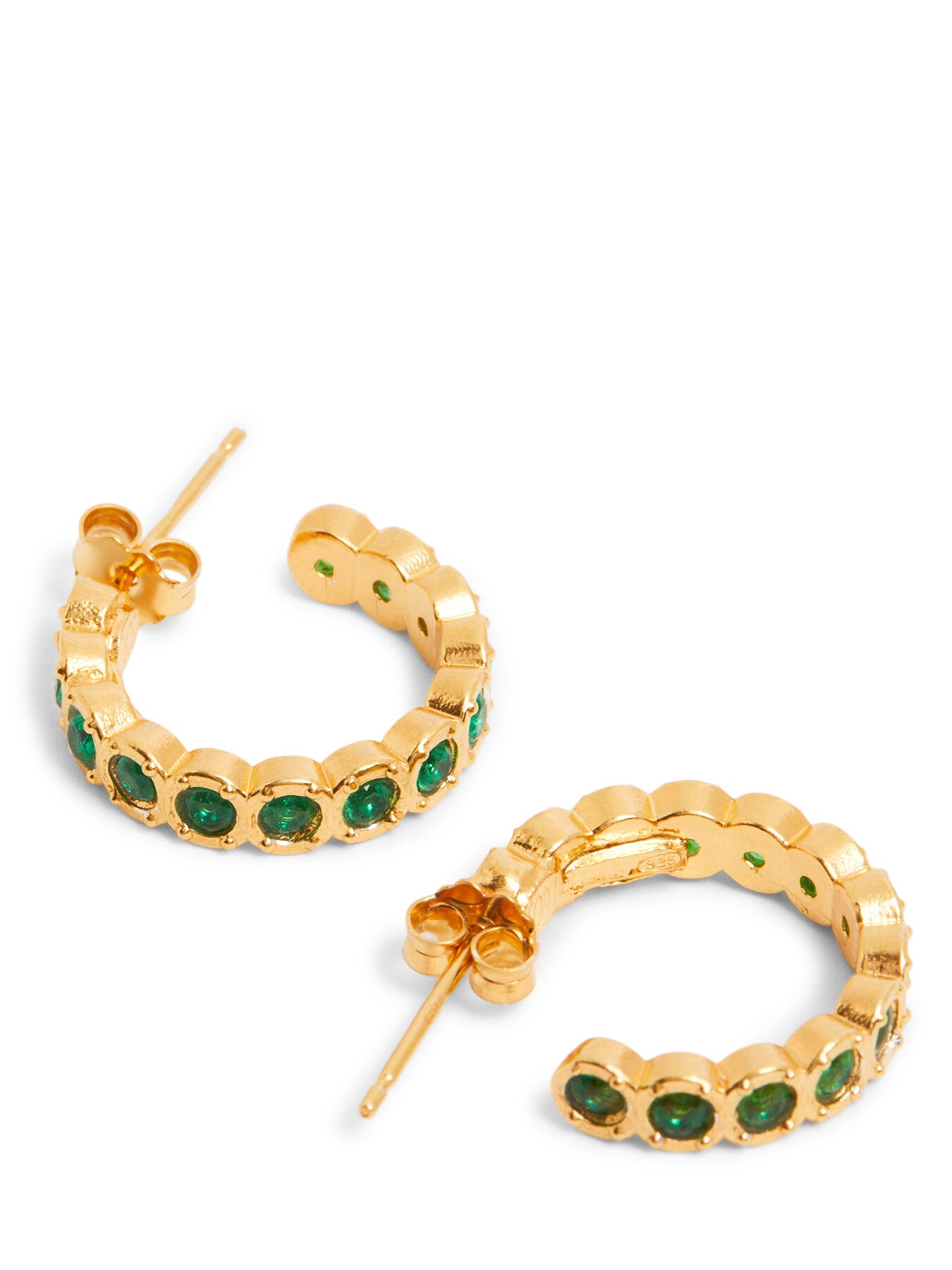 Green Etruria Mini Hoops