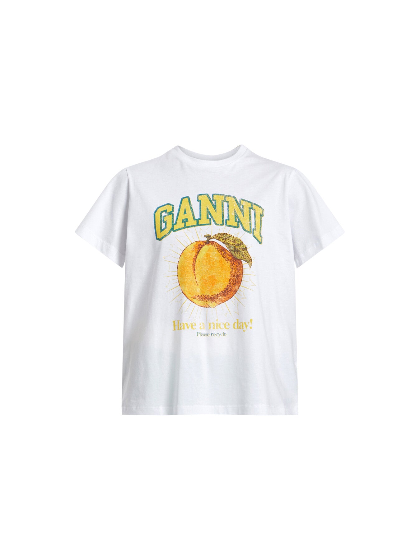 Basic Jersey Peach Relaxed T-shirt Bright White