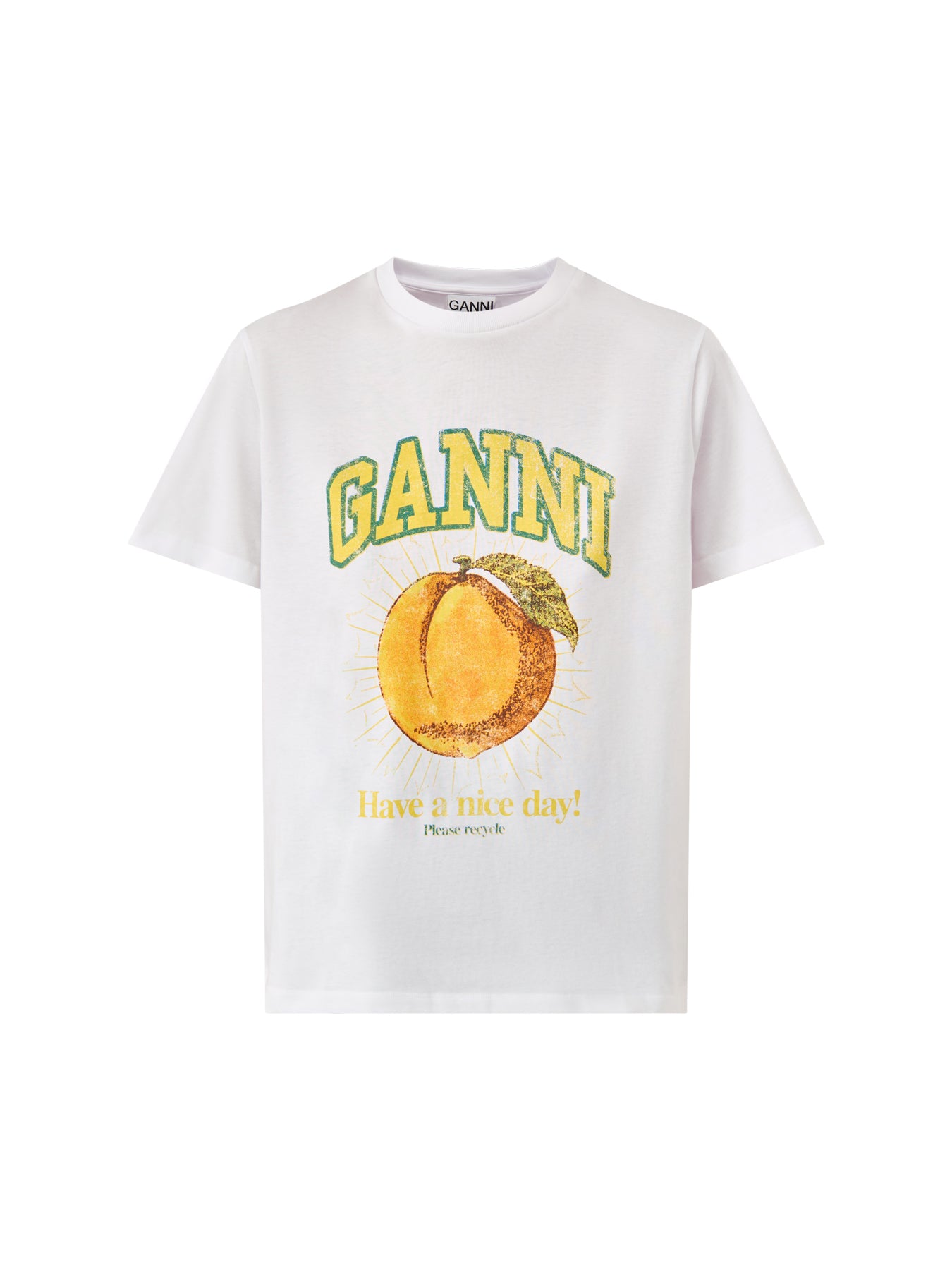 Basic Jersey Peach Relaxed T-shirt Bright White