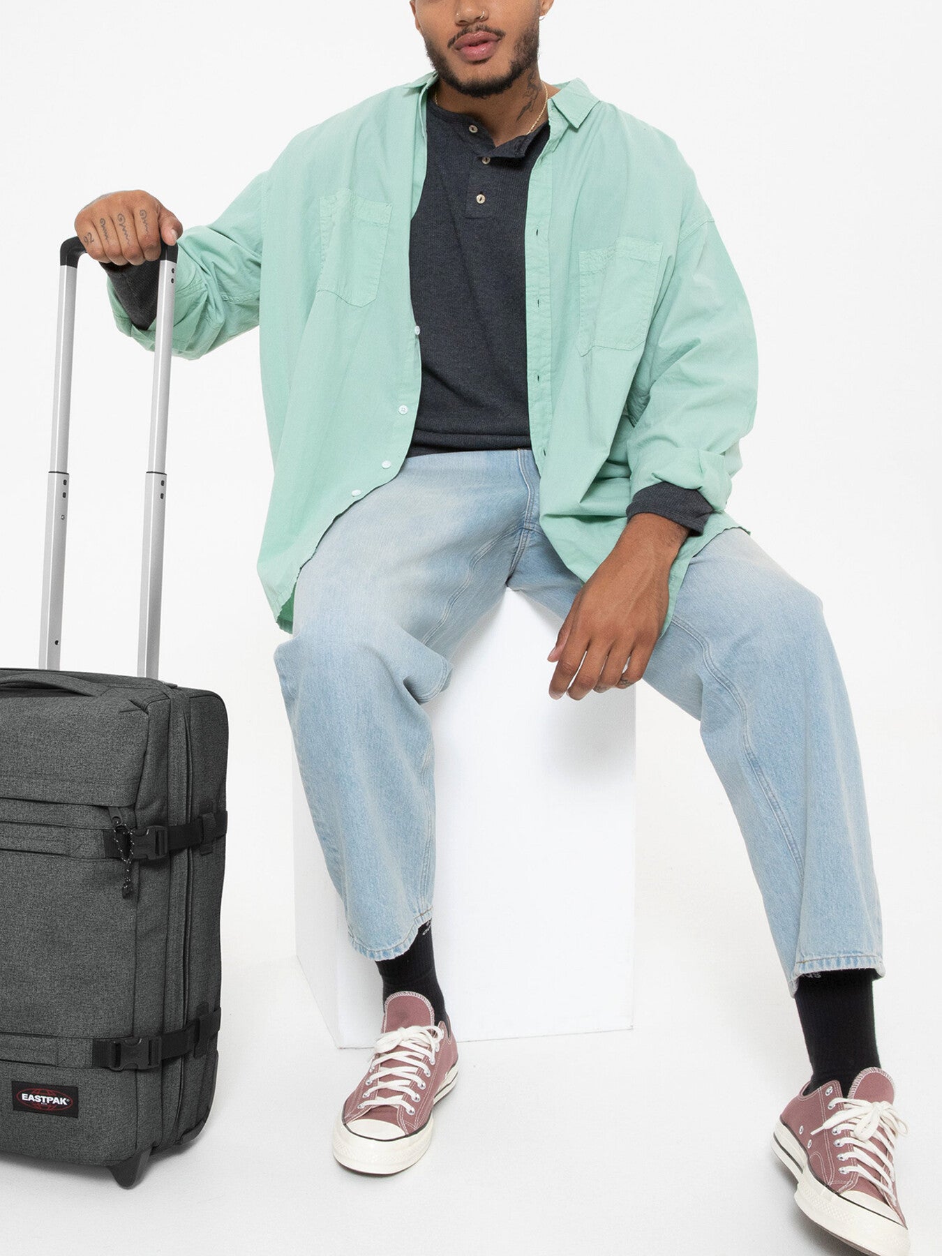 Eastpak Transit’r S Suitcase Black Denim