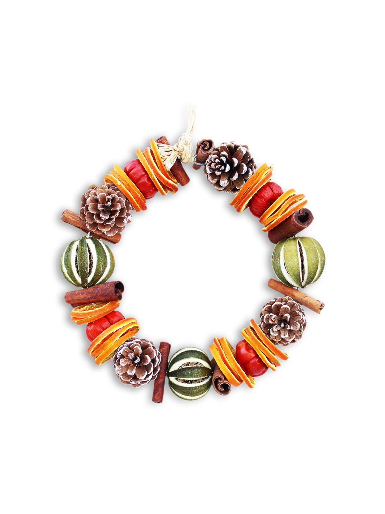 Lime Winter Circle Christmas Wreath