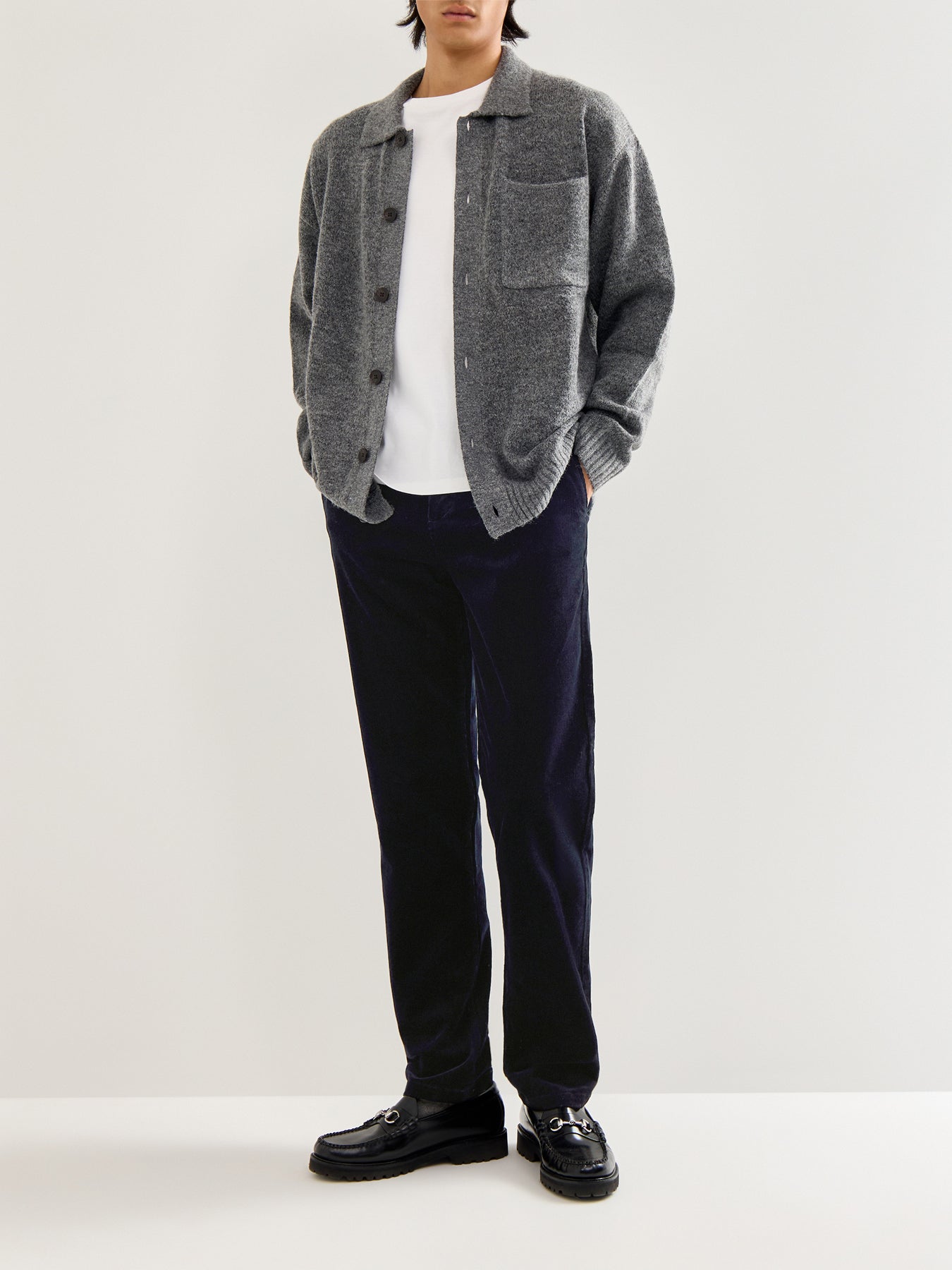 Regular Cord Cotton Chinos Blue