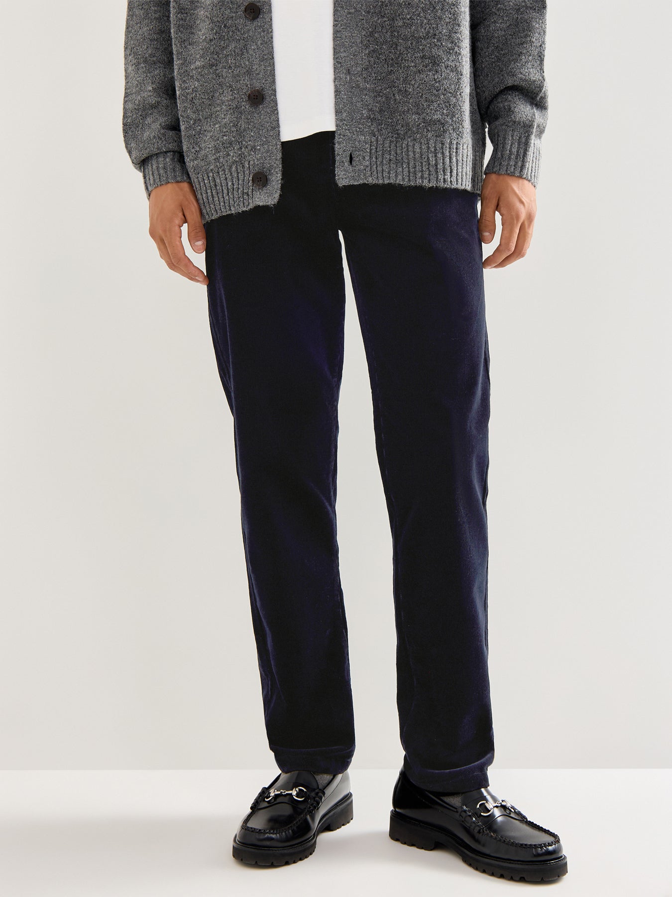 Regular Cord Cotton Chinos Blue