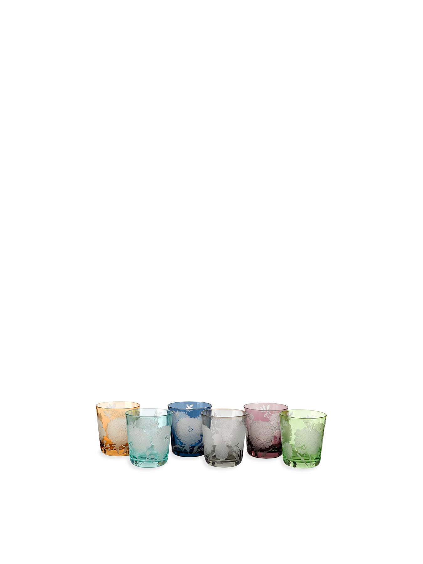 Tumbler Peony Multicolour Set 6