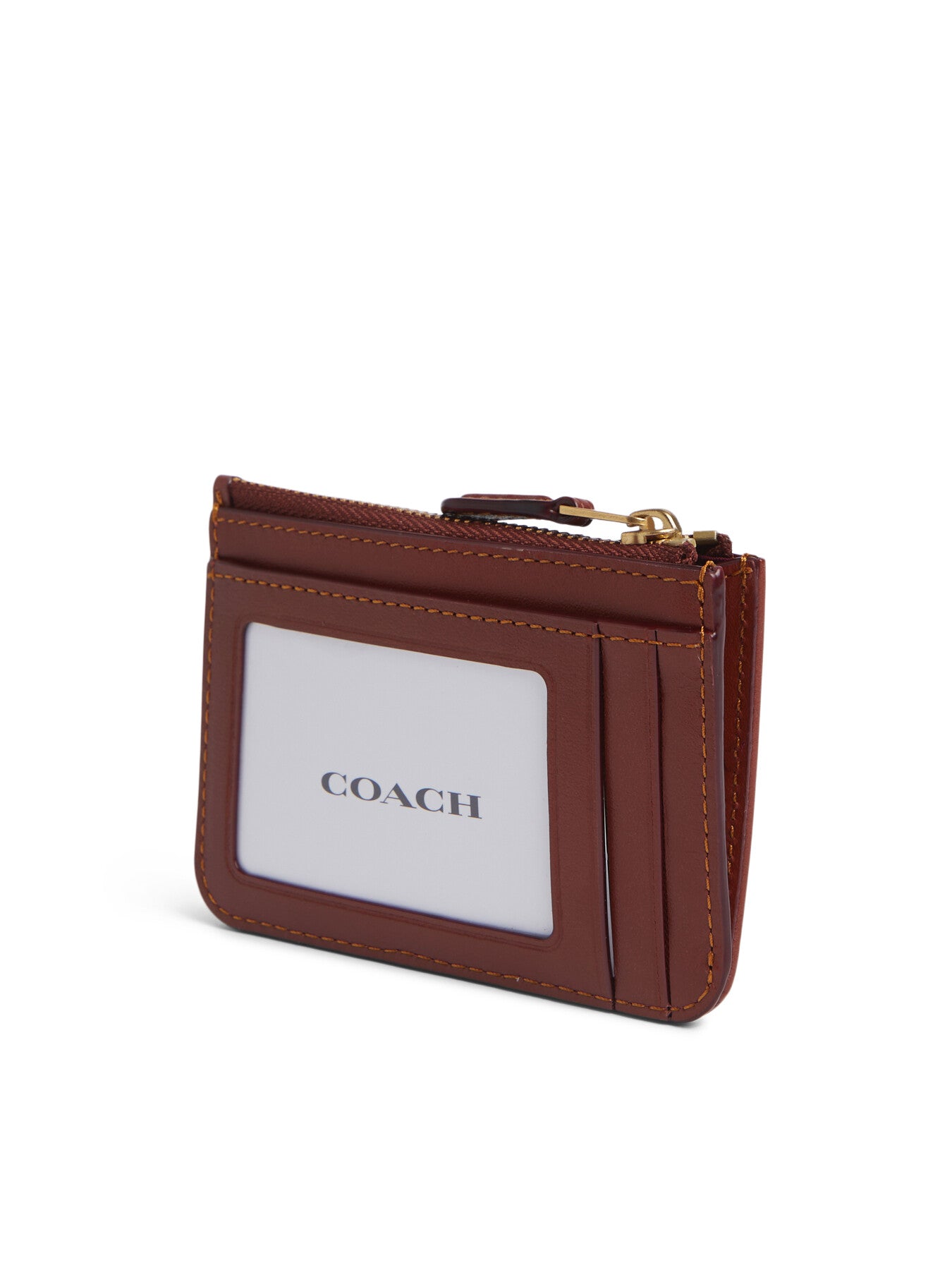 Mini Skinny Id Case Tan Rust