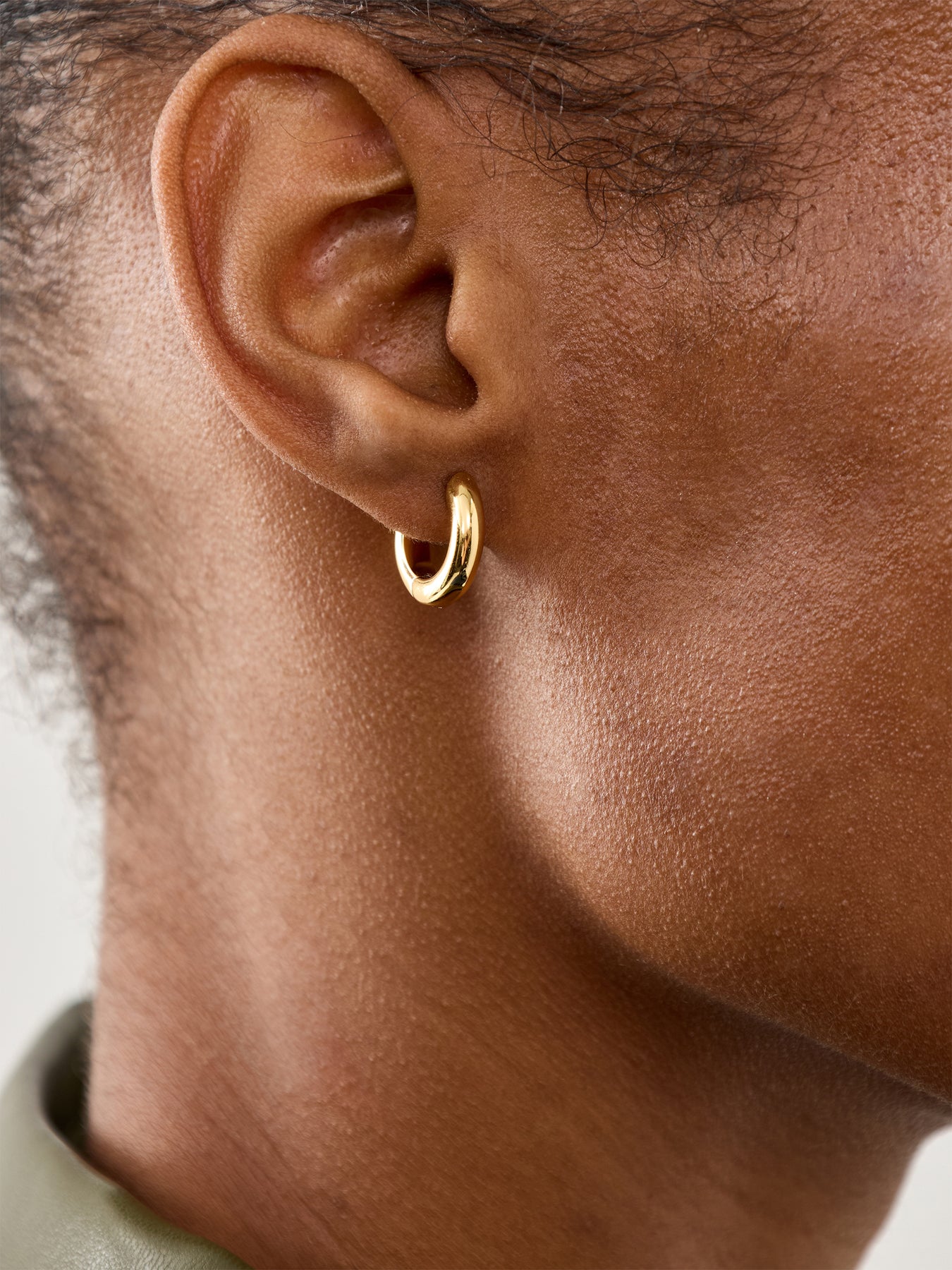 Bold Large Hoops in Gold