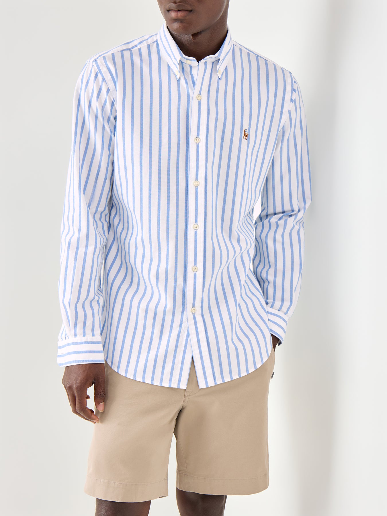 Custom Fit Stripe Oxford Shirt